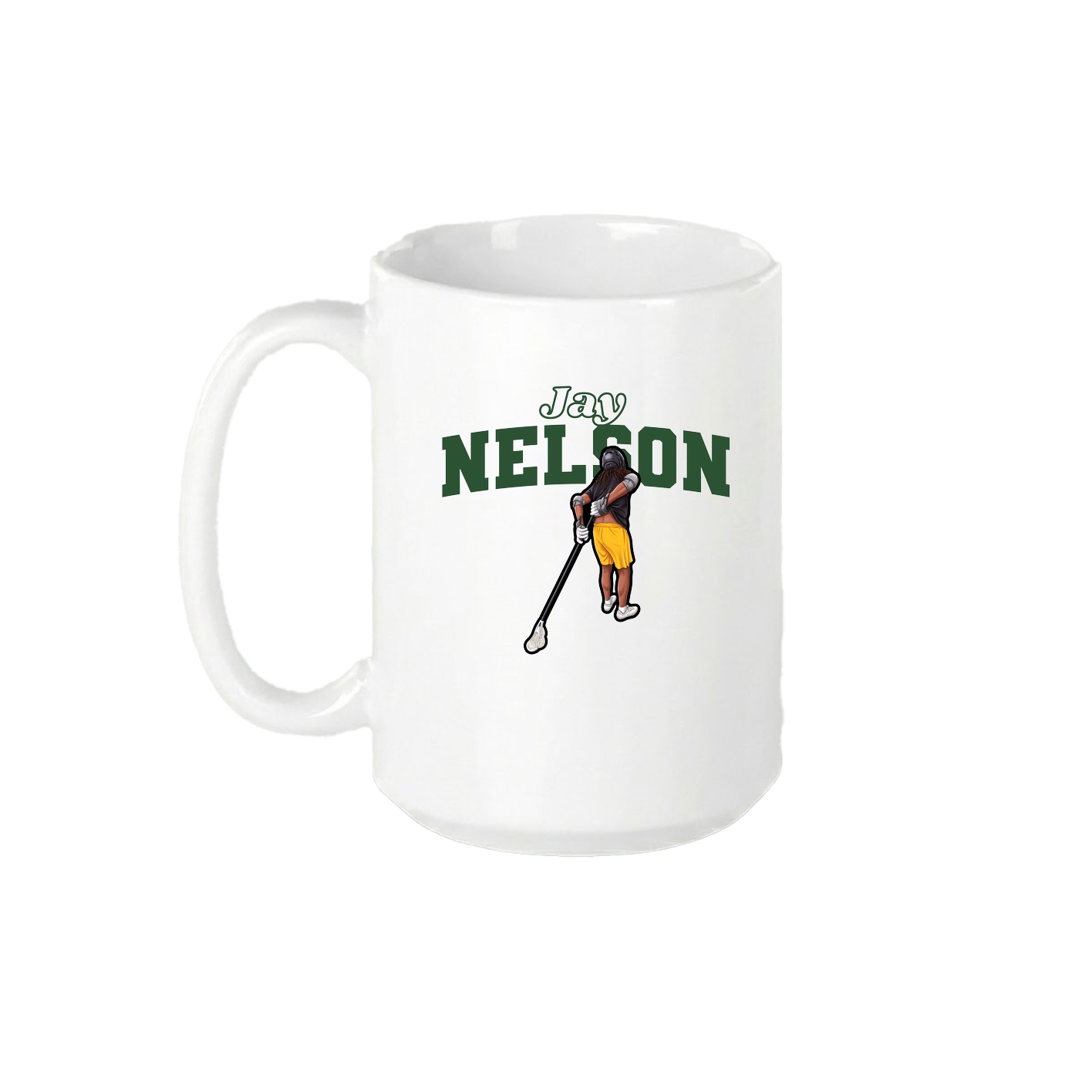 15oz Coffee Mug — Name Arch in White