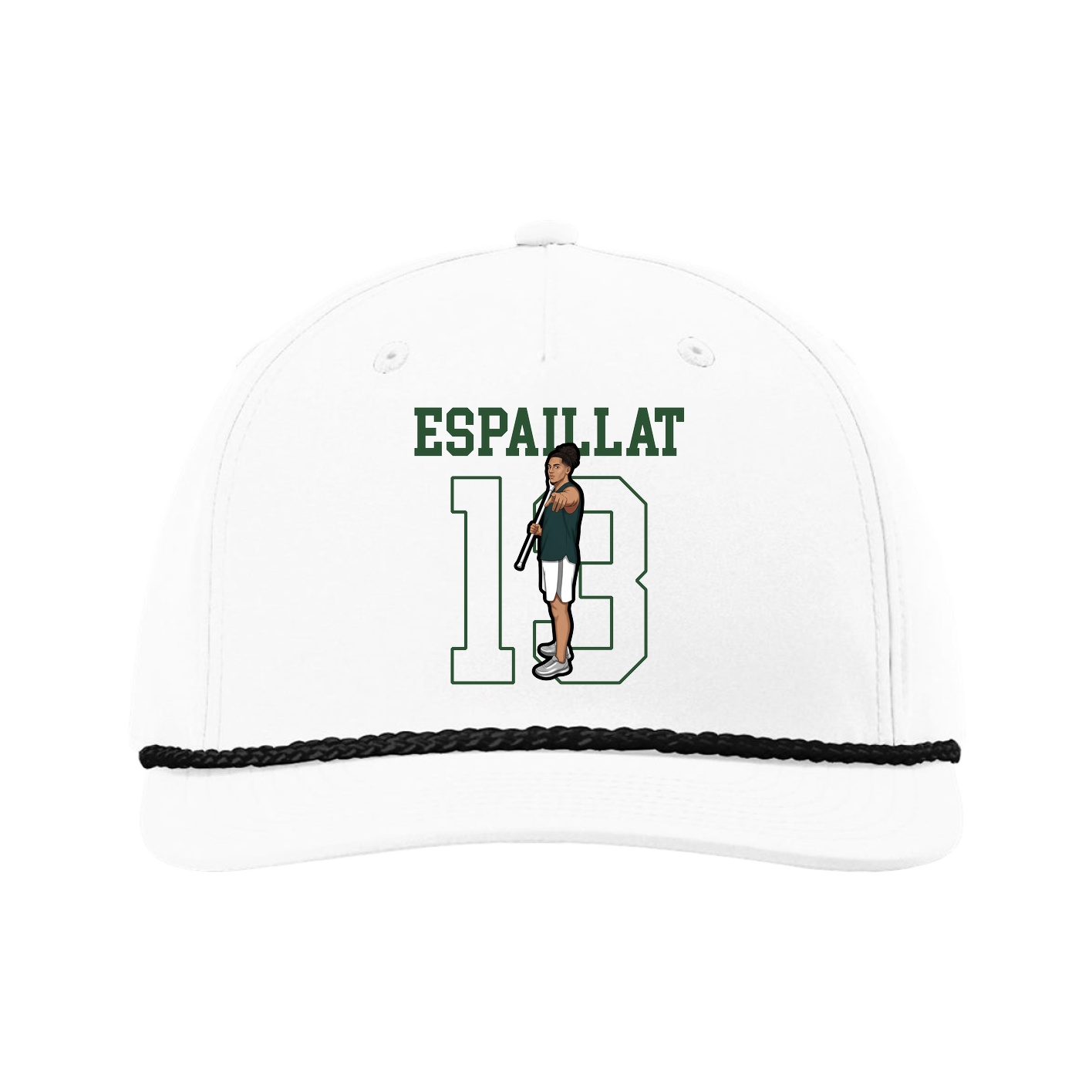 Five-Panel Classic Rope Cap — Shirsey in White