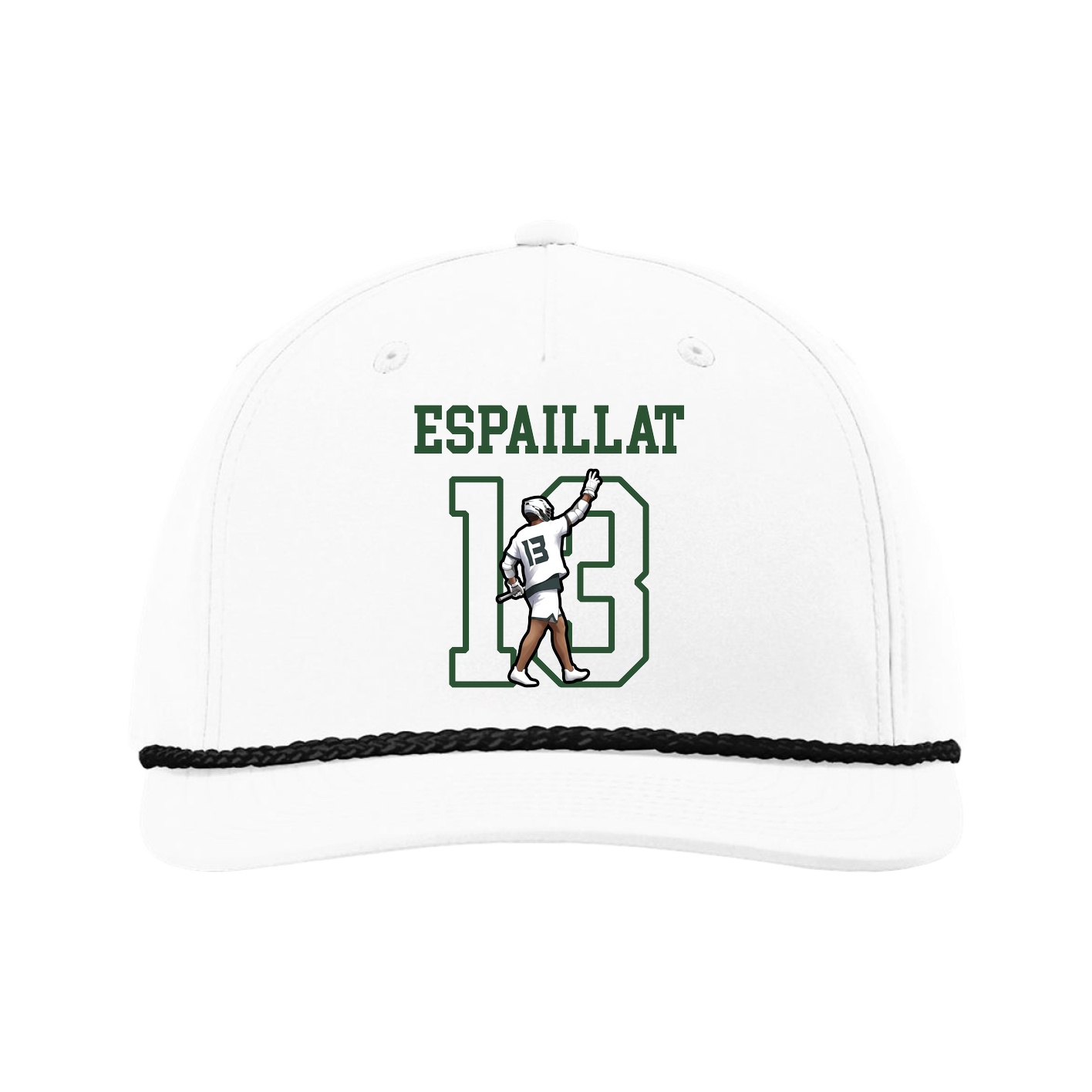Five-Panel Classic Rope Cap — Shirsey in White