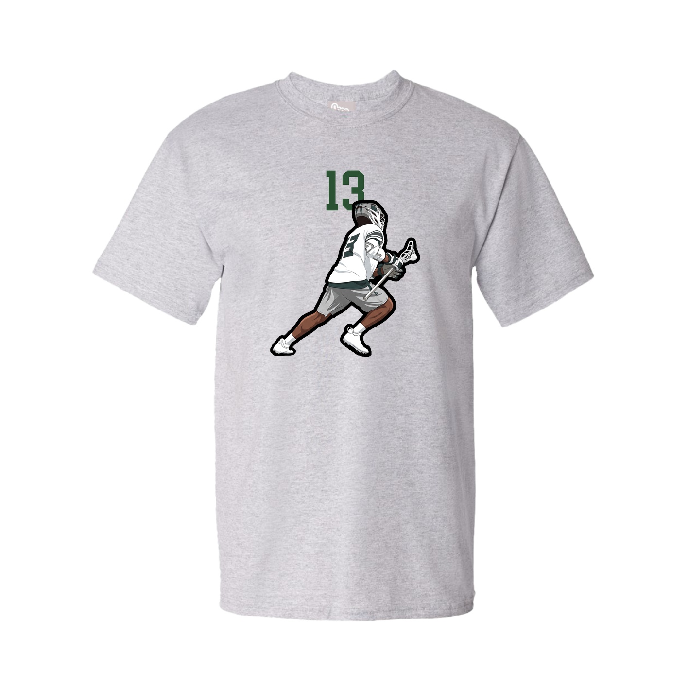 Youth Tee — Number Top in Grey