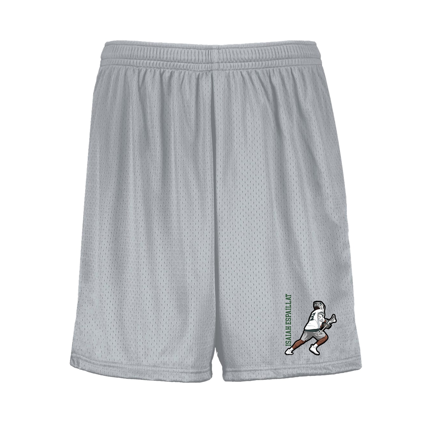 Shorts — Name Vertical in Silver