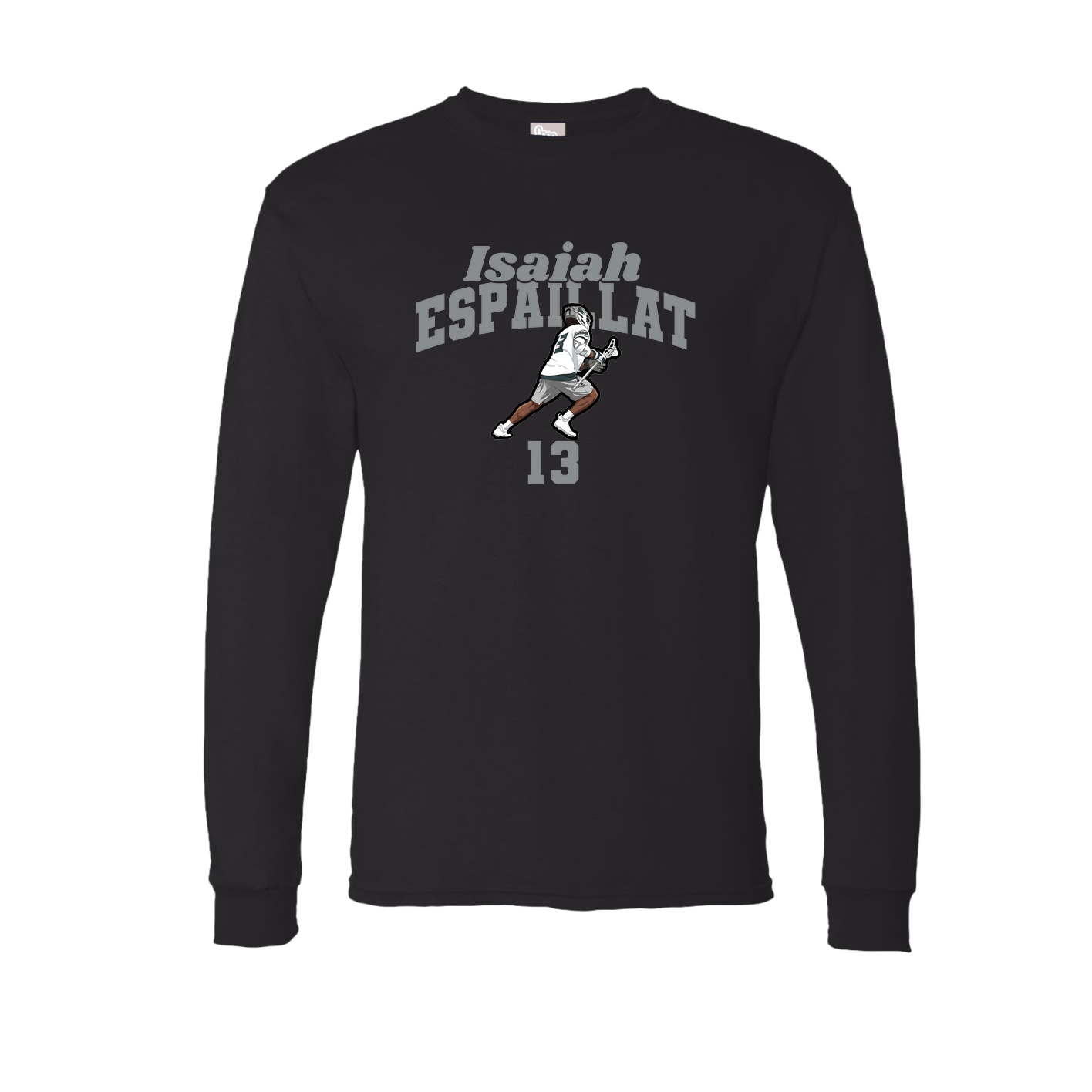 Long Sleeve Tee — Signature Arch in Black