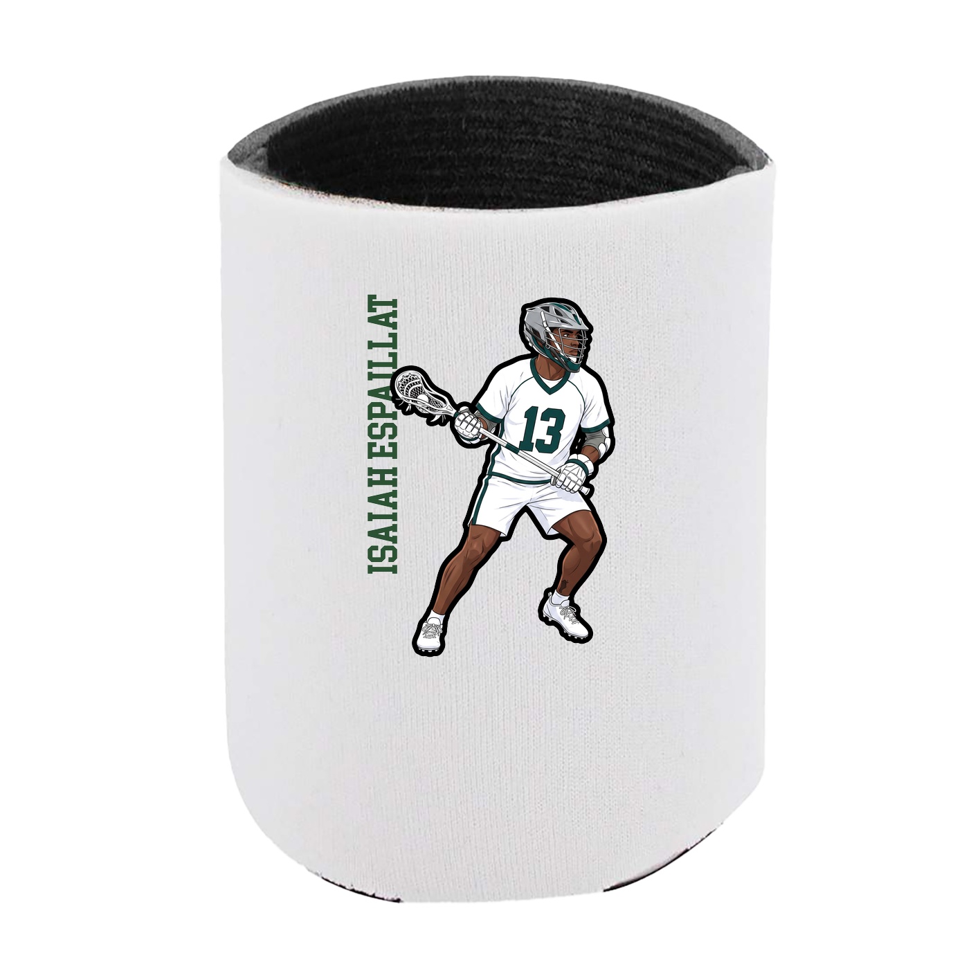 Can Holder — Name Vertical in White