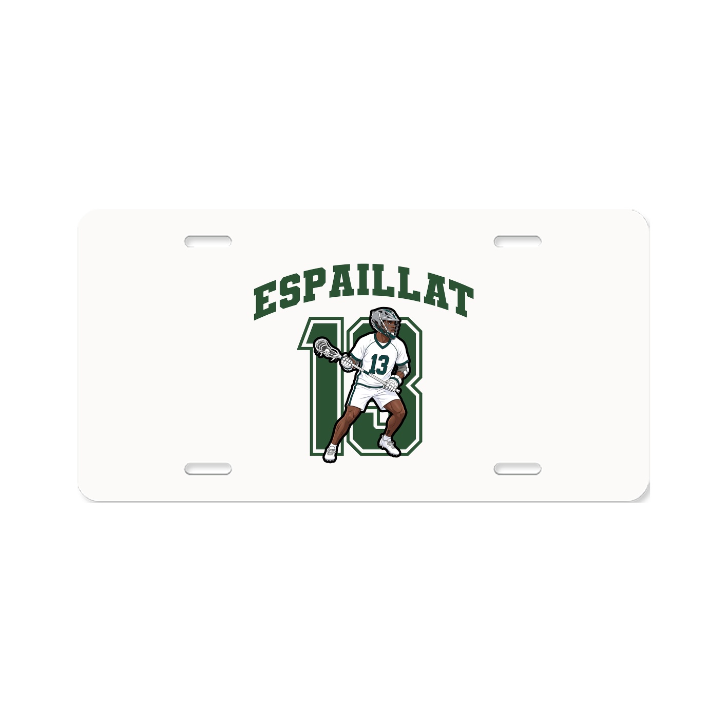 License Plate — Number in Classic