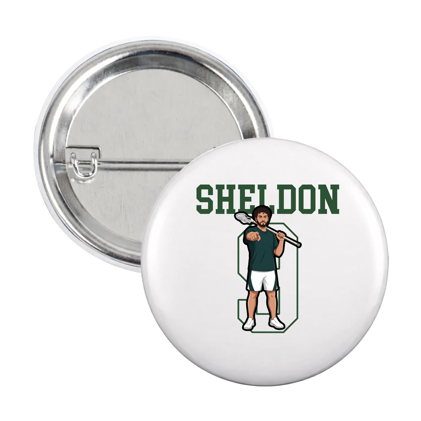 Game Day Button — Shirsey in White