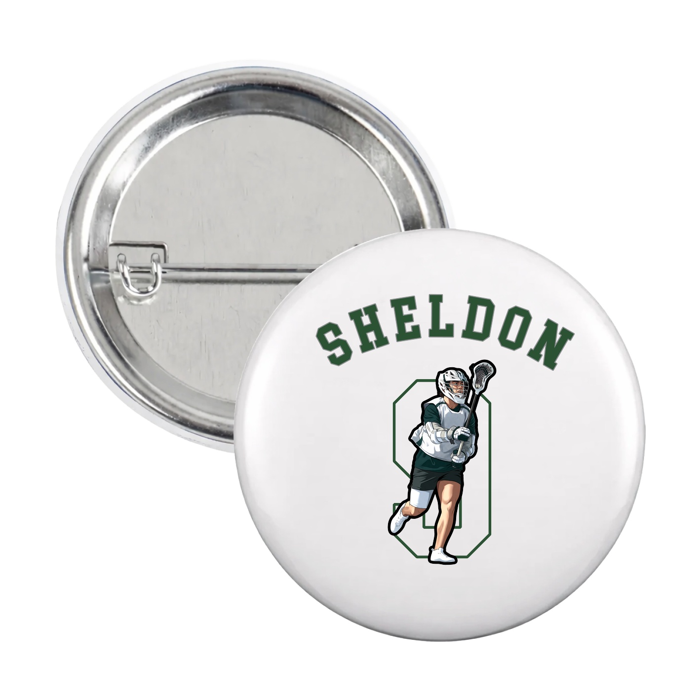 Game Day Button — Shirsey Arch in White