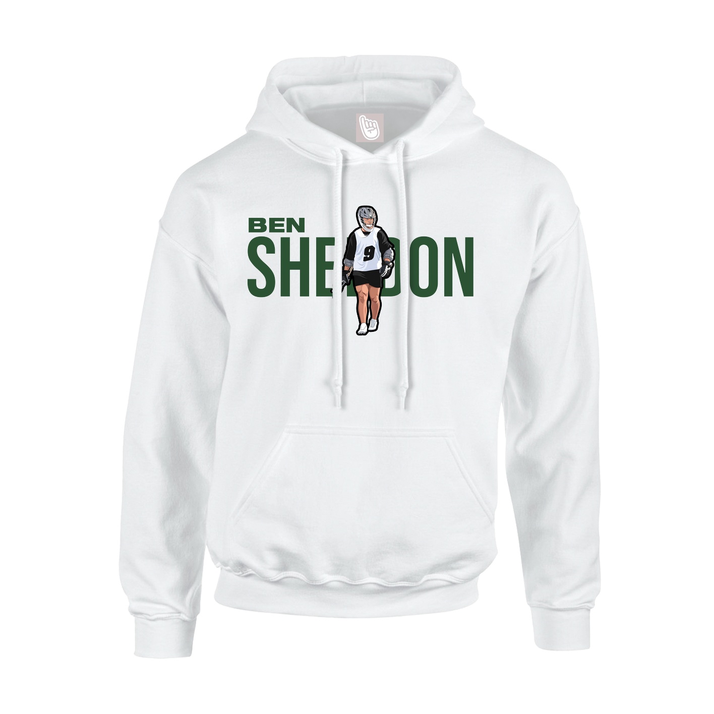 Hoodie — Player Name in White