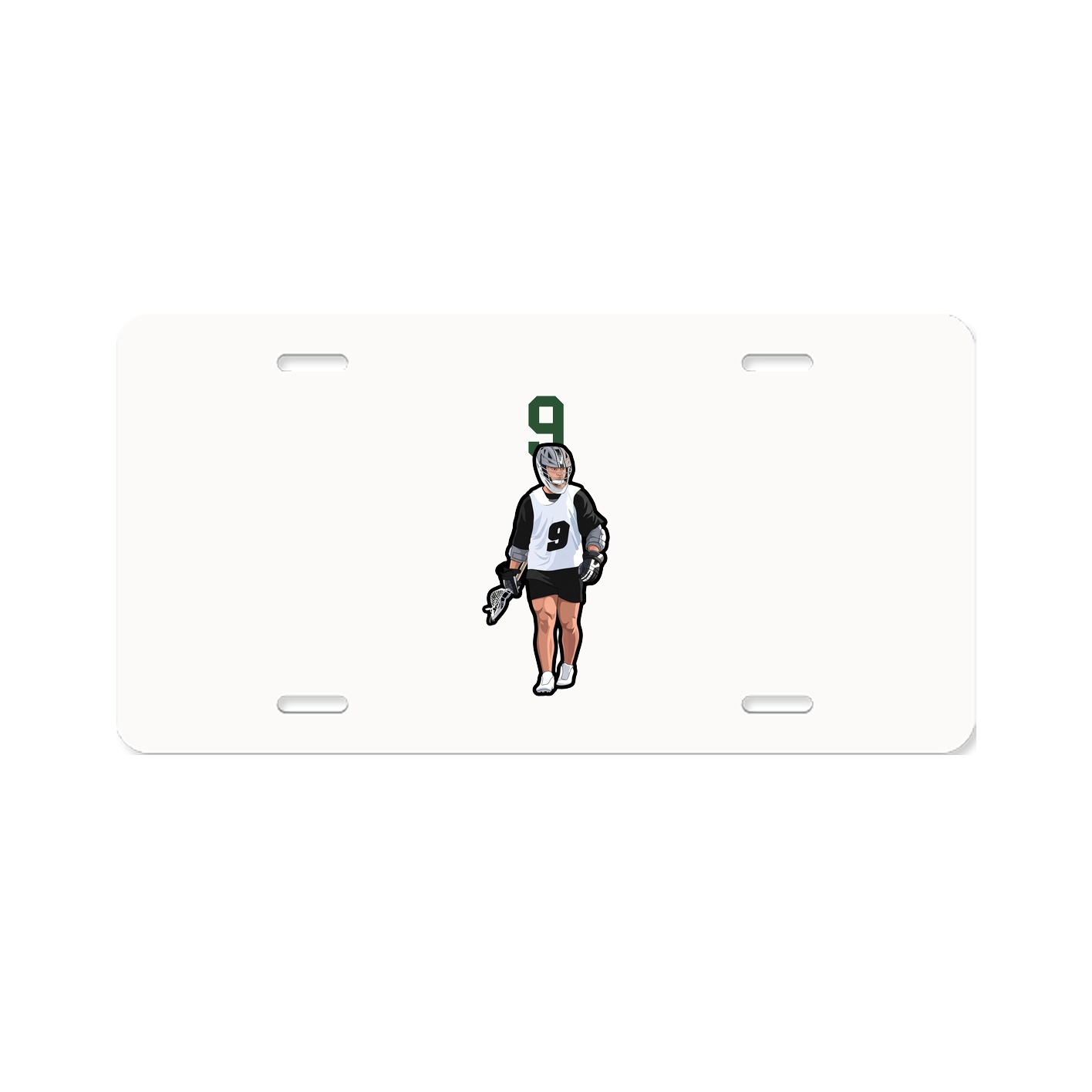 License Plate — Number Top in Classic