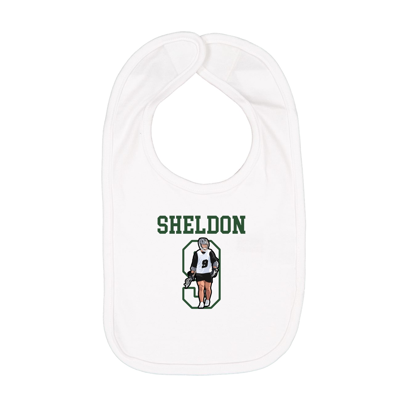 Infant Bib — Shirsey in White