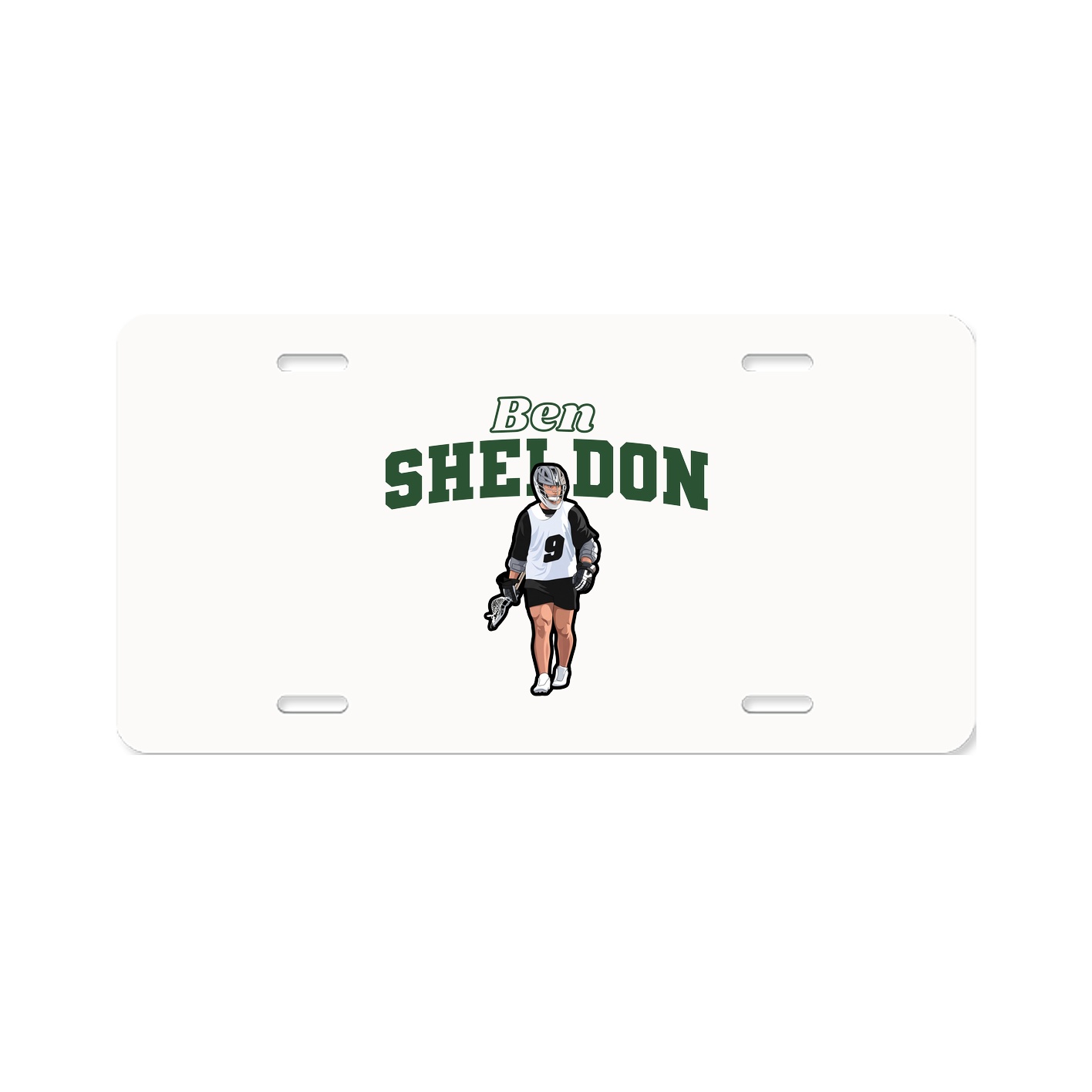 License Plate — Name Arch in Classic