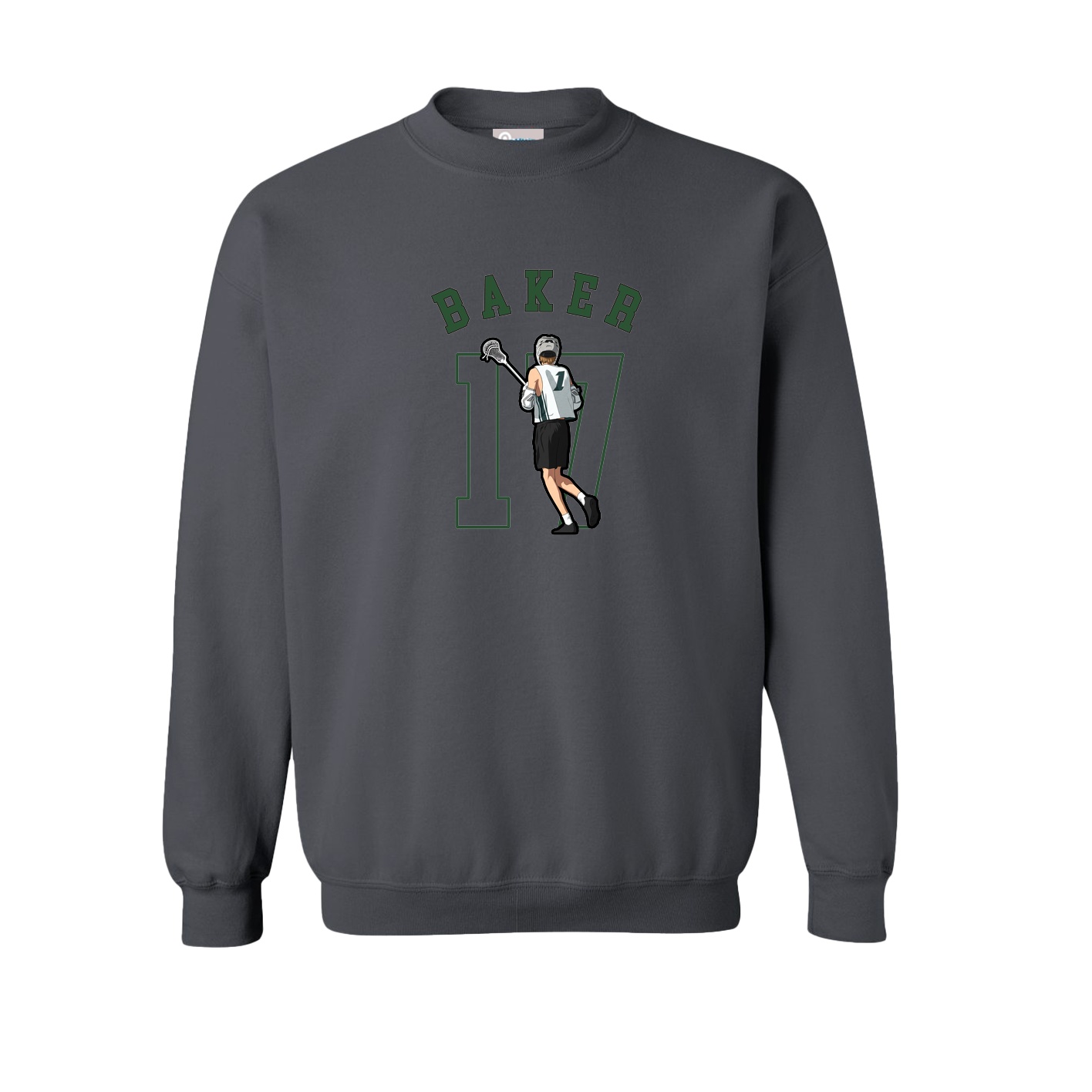 Fleece Crew — Shirsey Arch in Grey