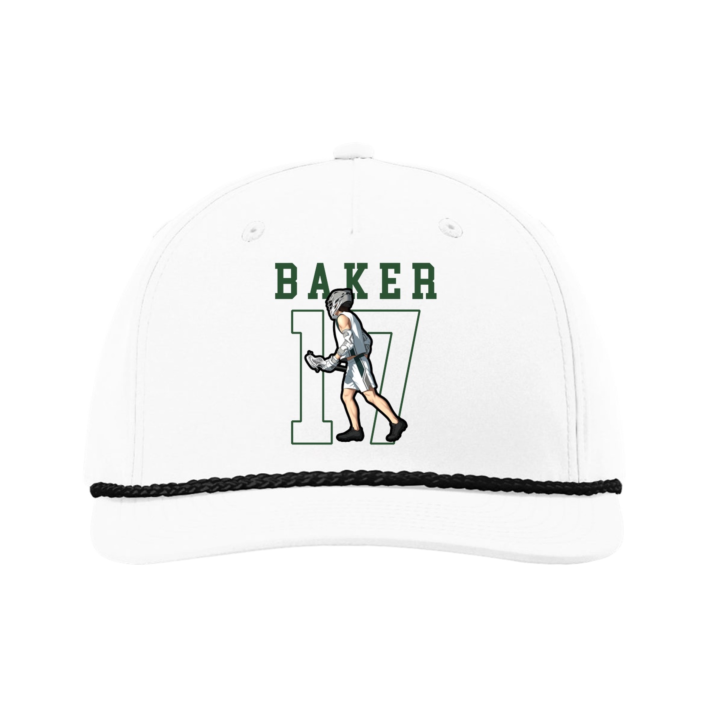 Five-Panel Classic Rope Cap — Shirsey in White