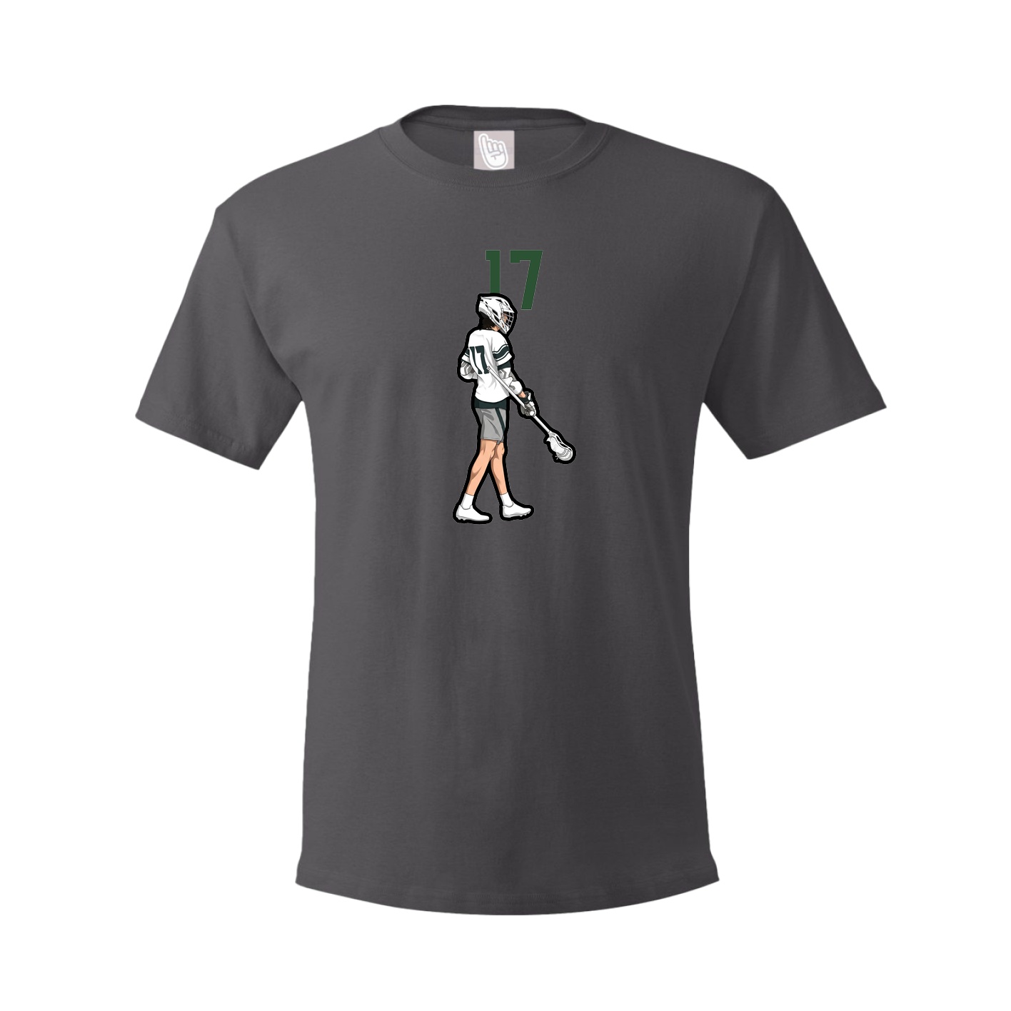 Tee — Number Top in Grey
