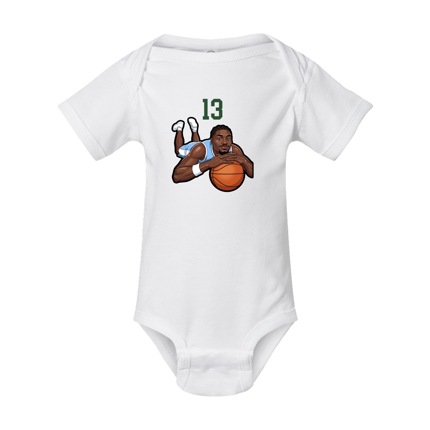 Baby Onesie — Number Top in White