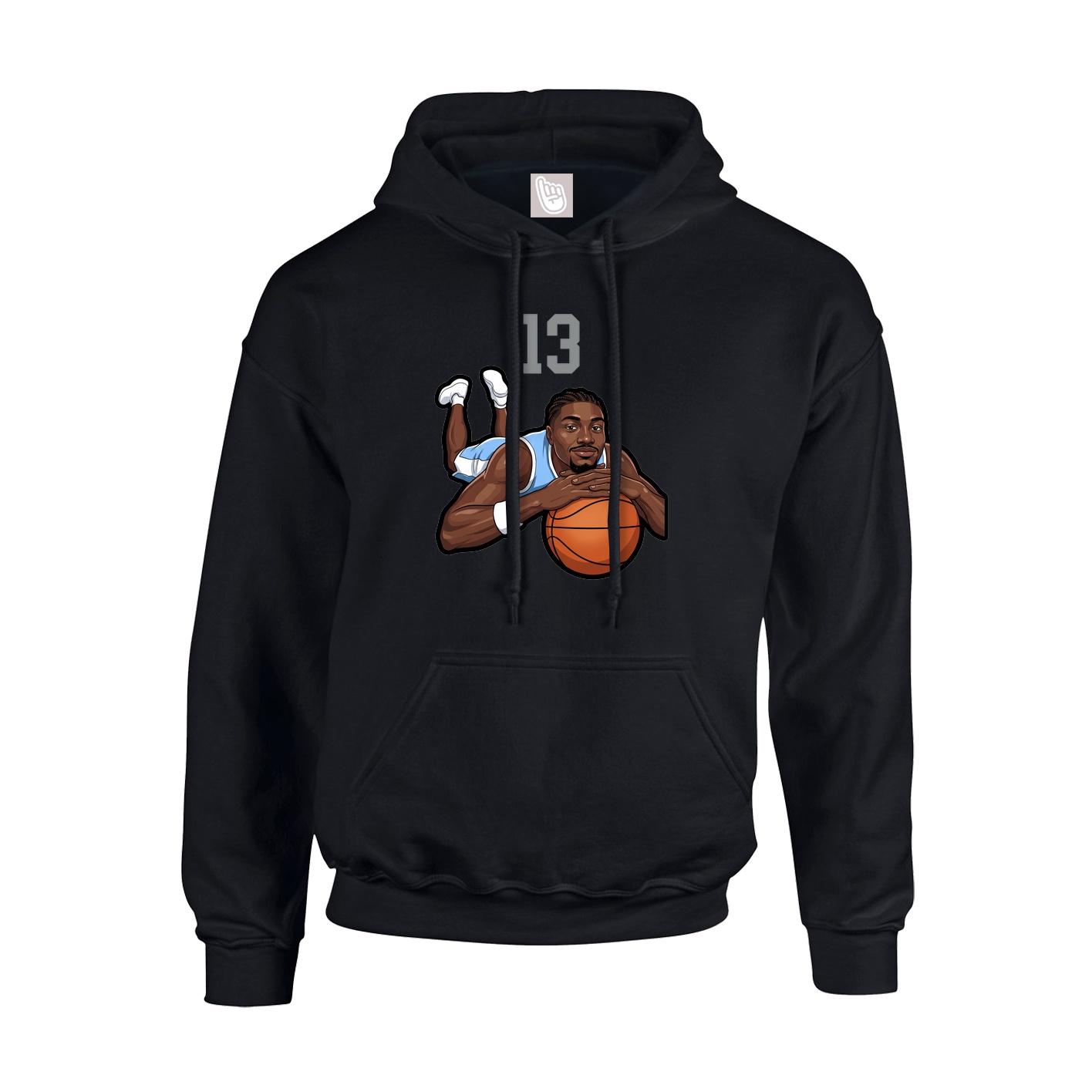 Youth Hoodie — Number Top in Black