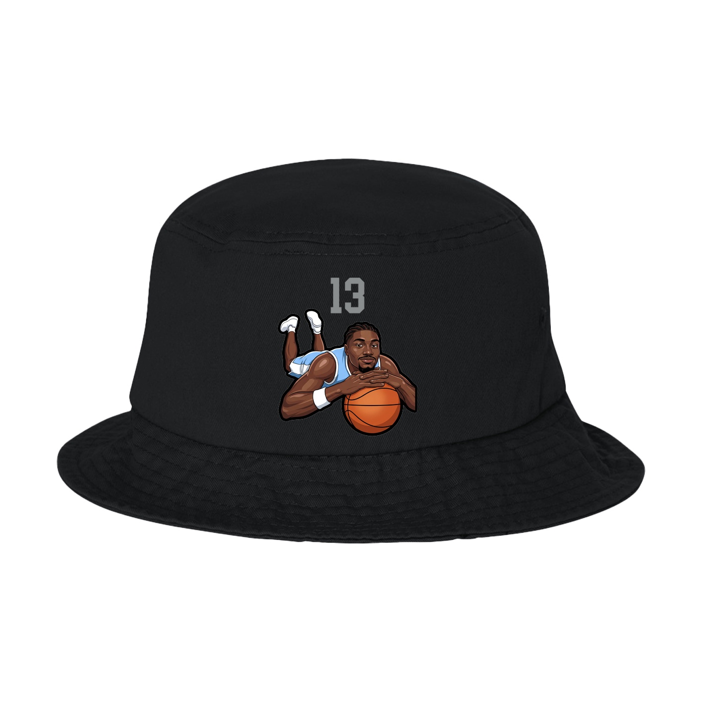 Bucket Cap — Number Top in Black