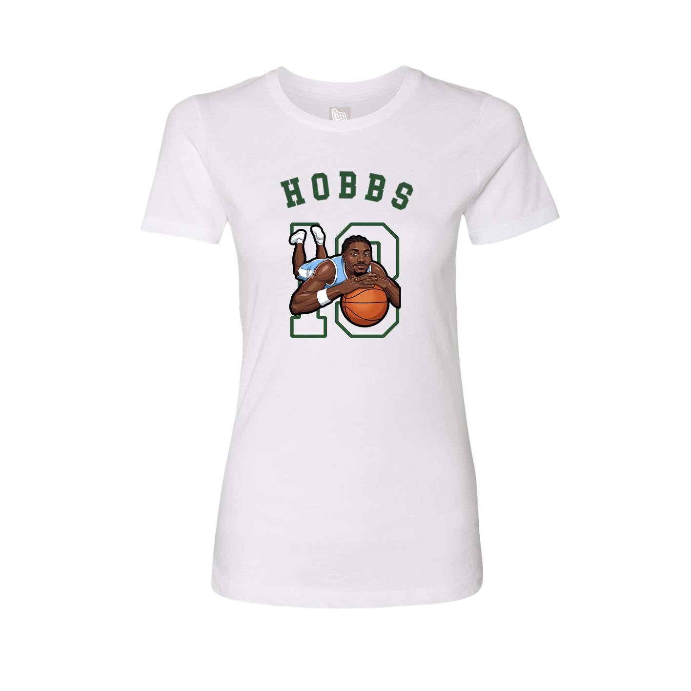 Fitted Women's Tee — Shirsey Arch in White