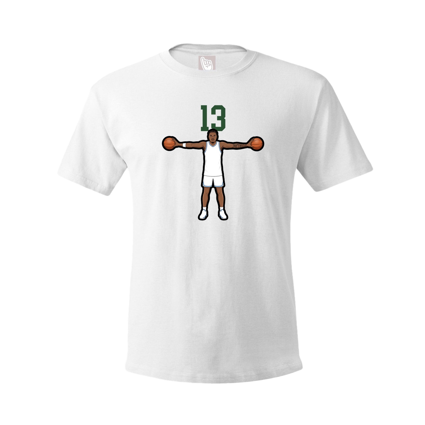 Tee — Number Top in White