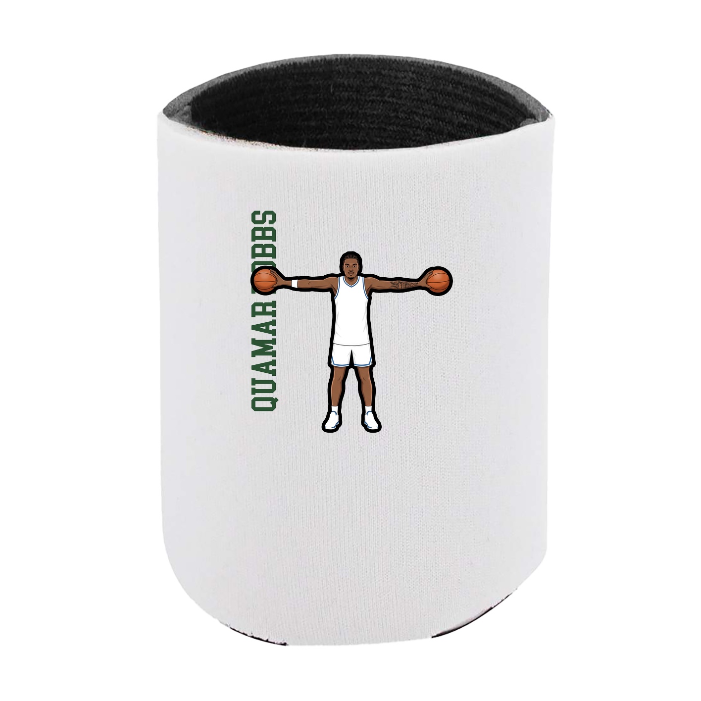 Can Holder — Name Vertical in White