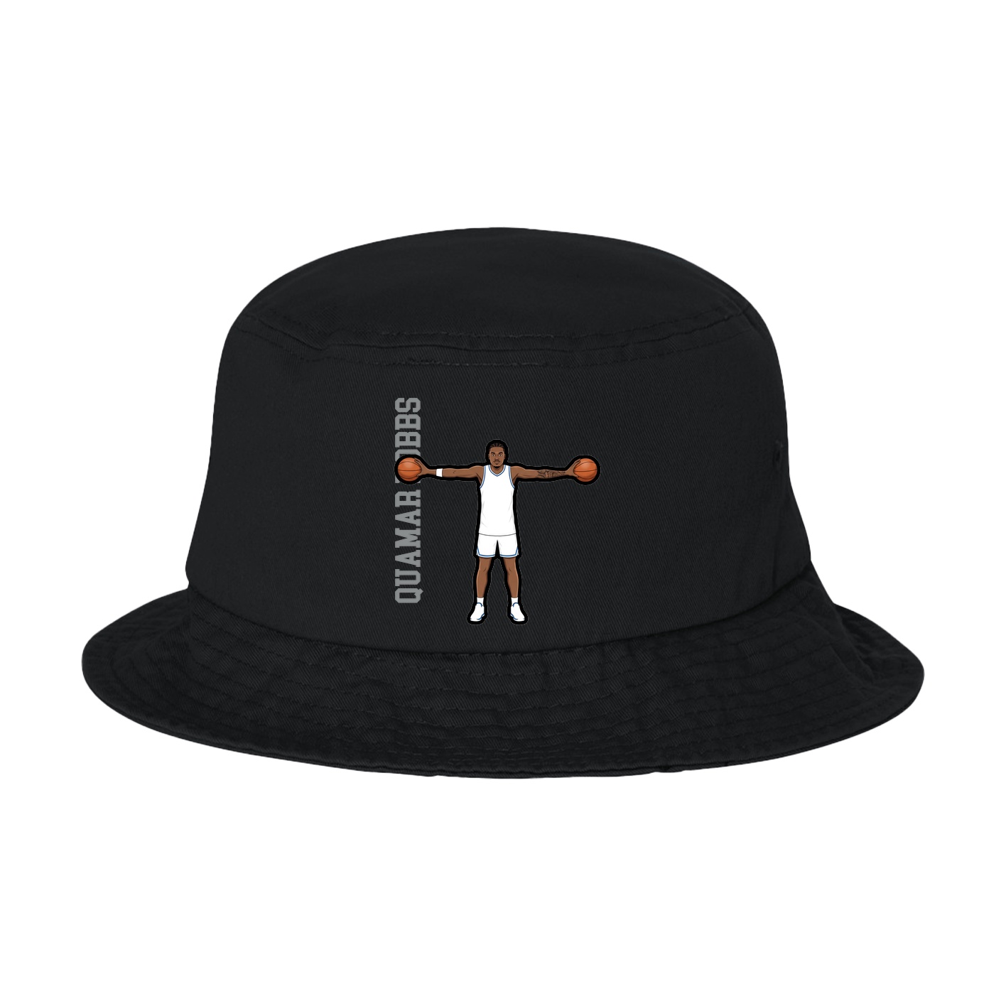 Bucket Cap — Name Vertical in Black