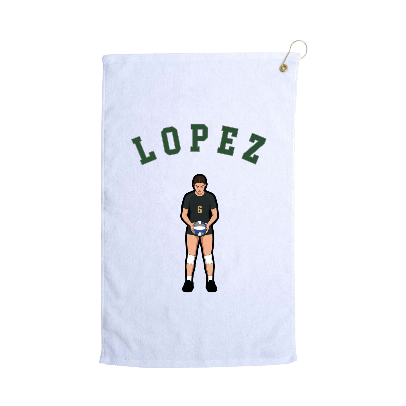 Golf Towel — Shirsey Arch in White