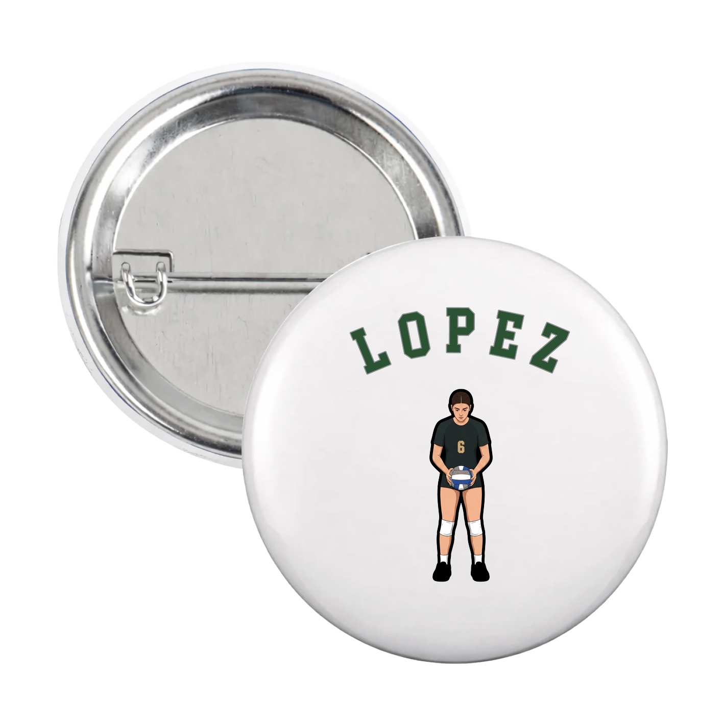 Game Day Button — Shirsey Arch in White