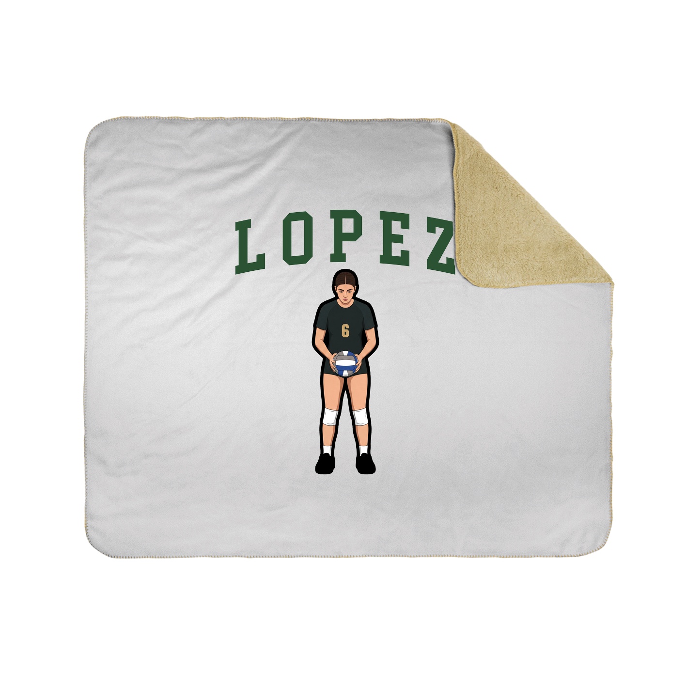 Throw Blanket — Shirsey in White