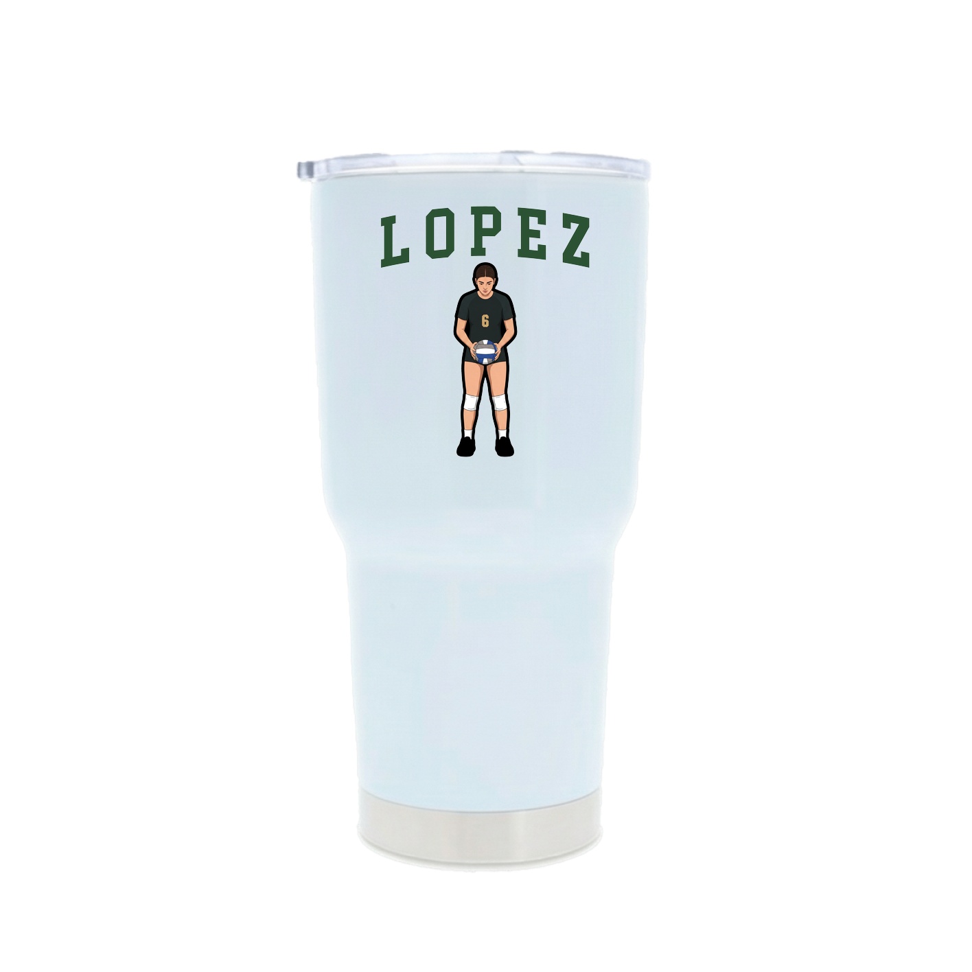 30oz Stainless Steel Tumbler — Shirsey in White