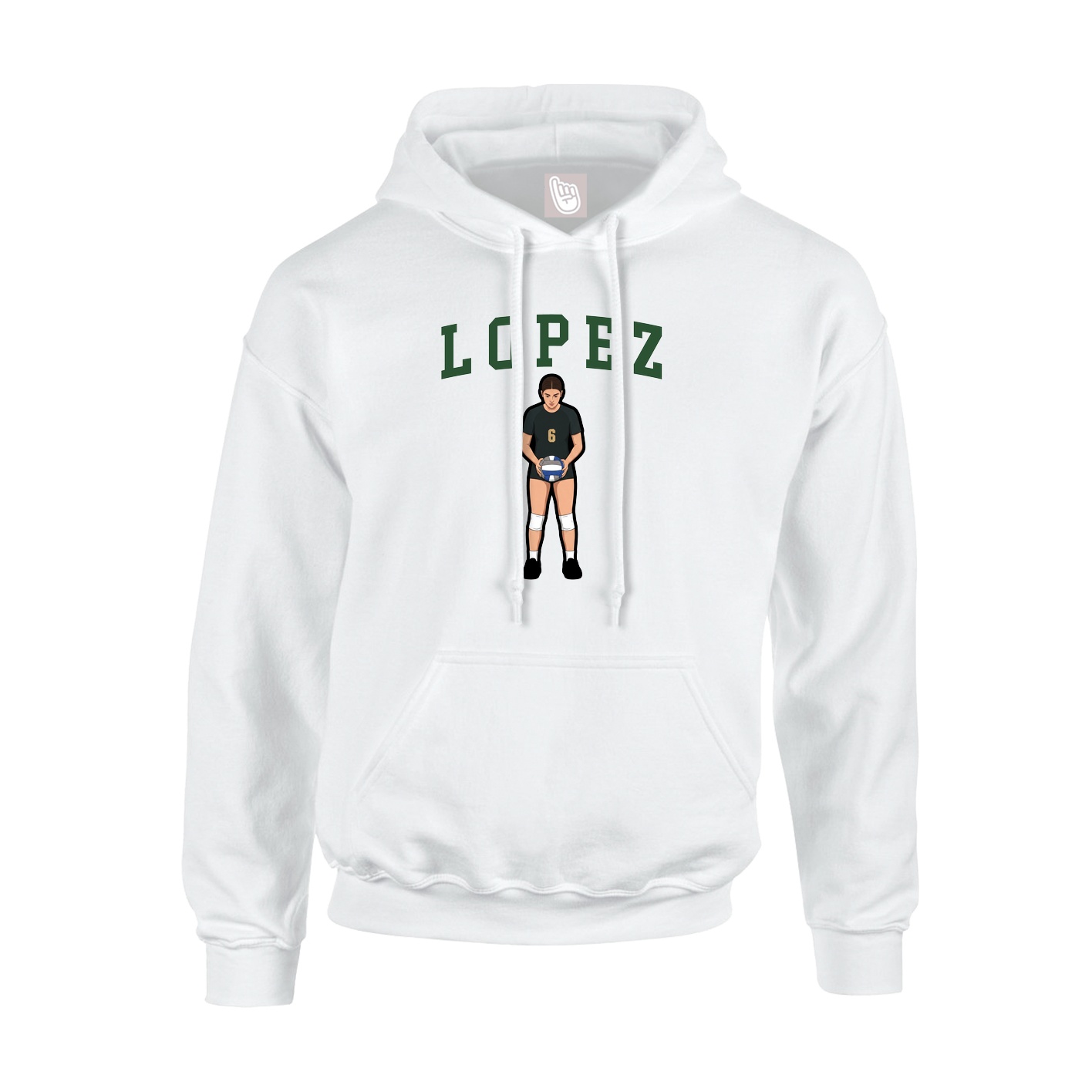 Hoodie — Shirsey in White
