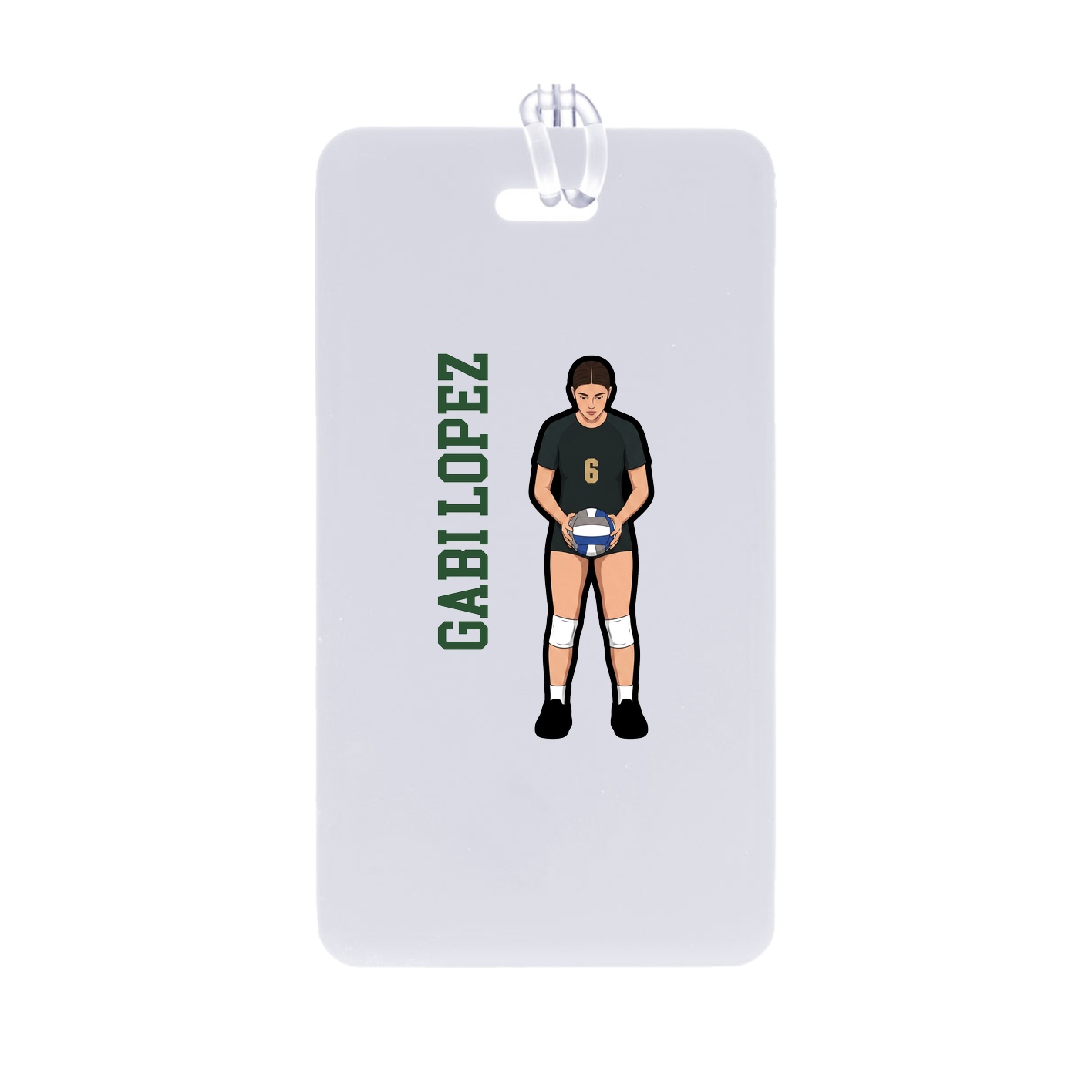 Bag Tag — Name Vertical in Classic