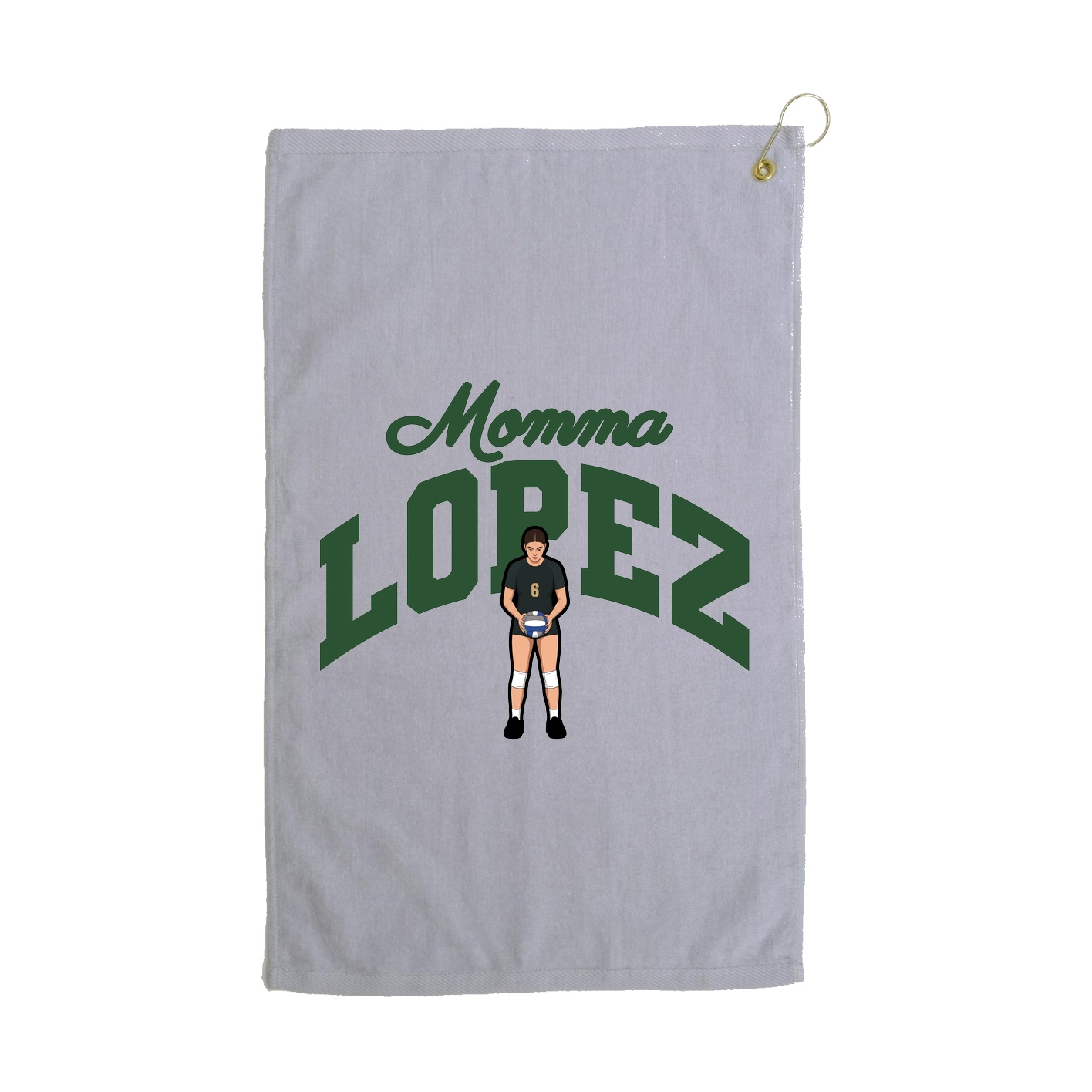Golf Towel — Mothers Day Arch in Grey