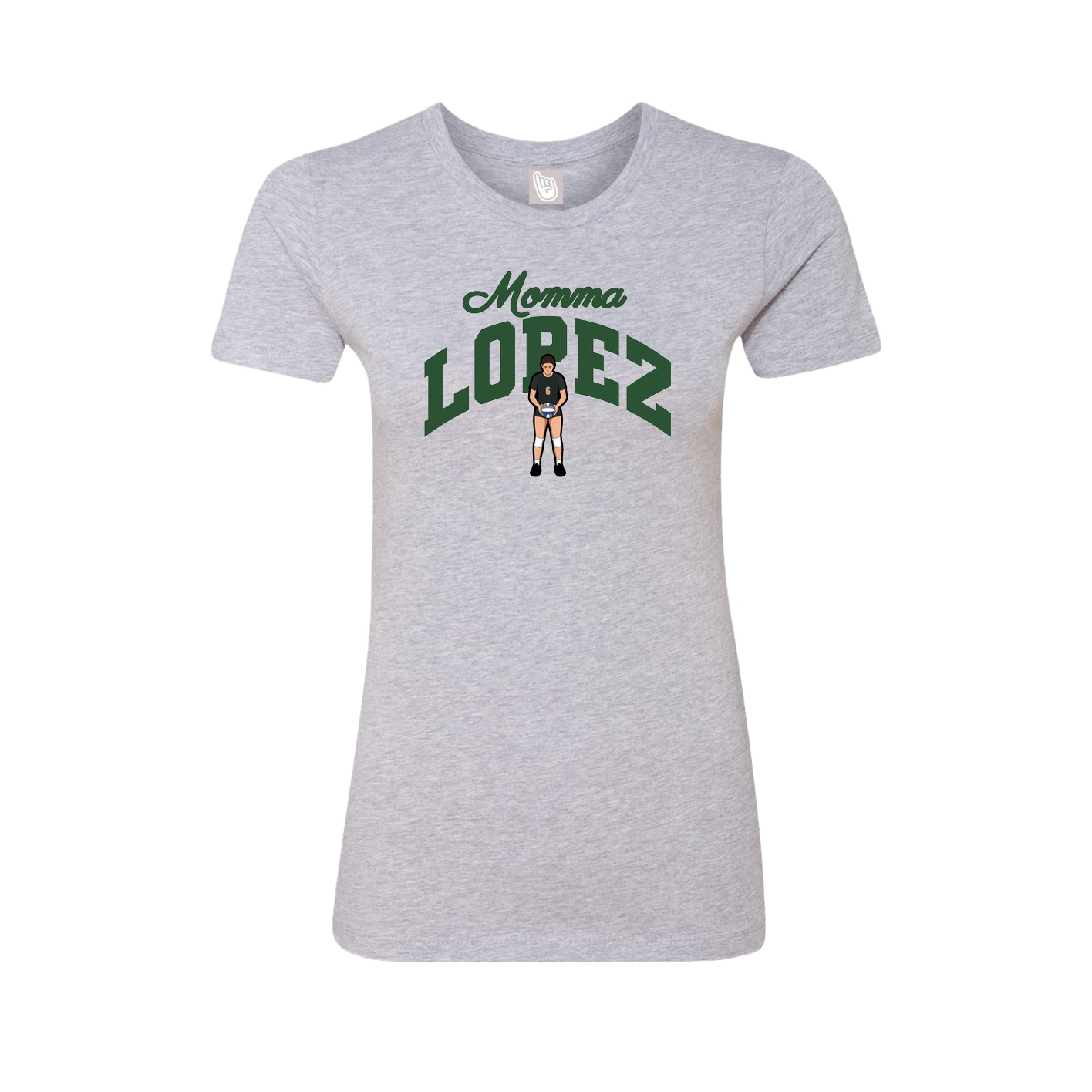 Womens Tee — Mothers Day Arch in Grey