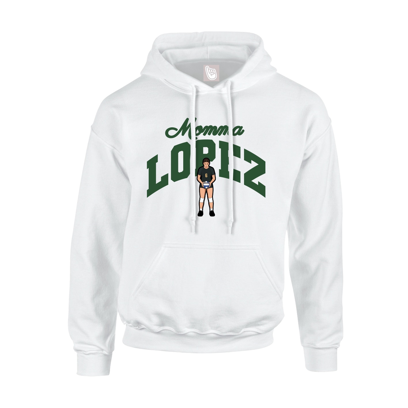 Hoodie — Mothers Day Arch in White