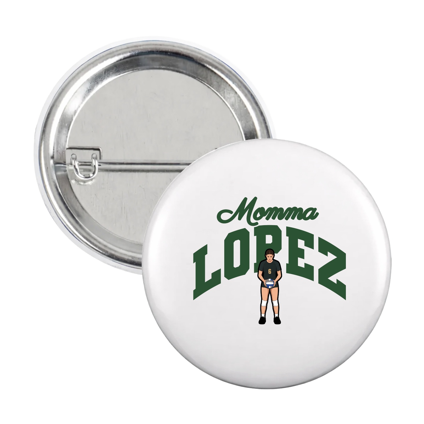 Game Day Button — Mothers Day Arch in White