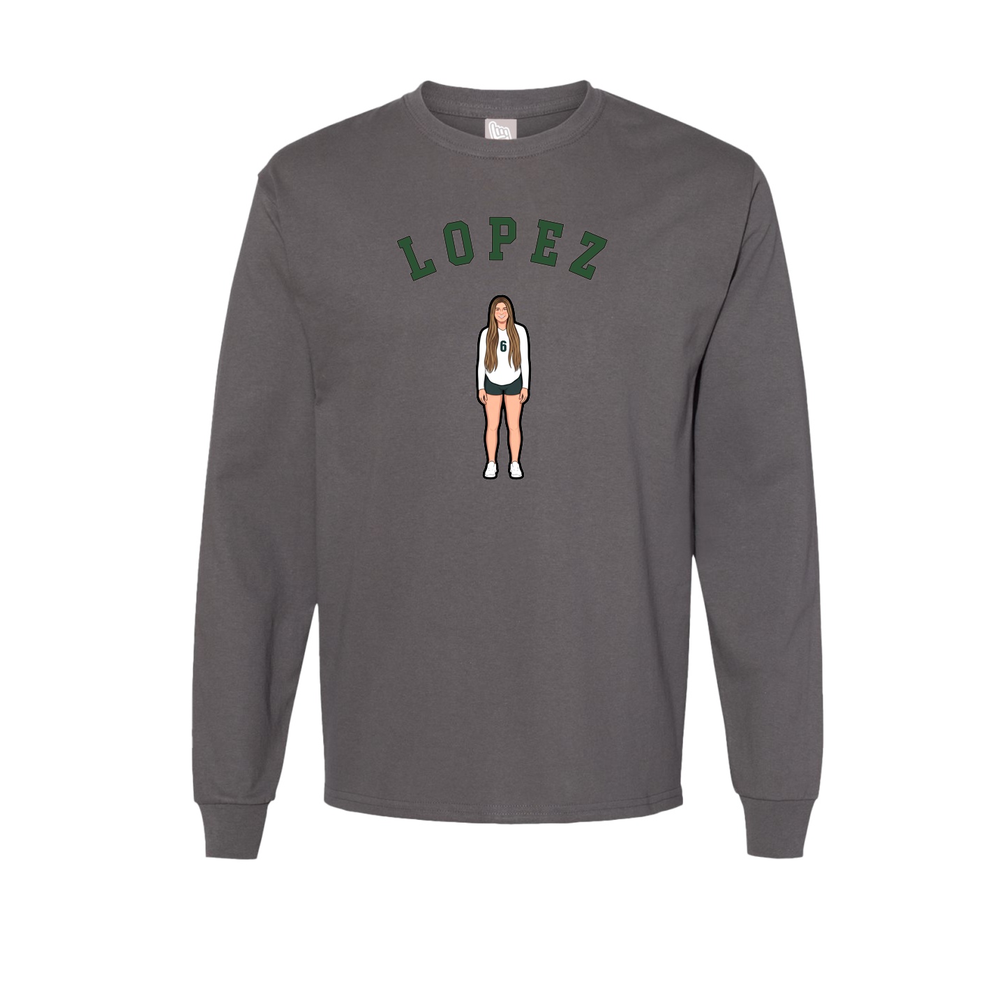 Long Sleeve Tee — Shirsey Arch in Grey