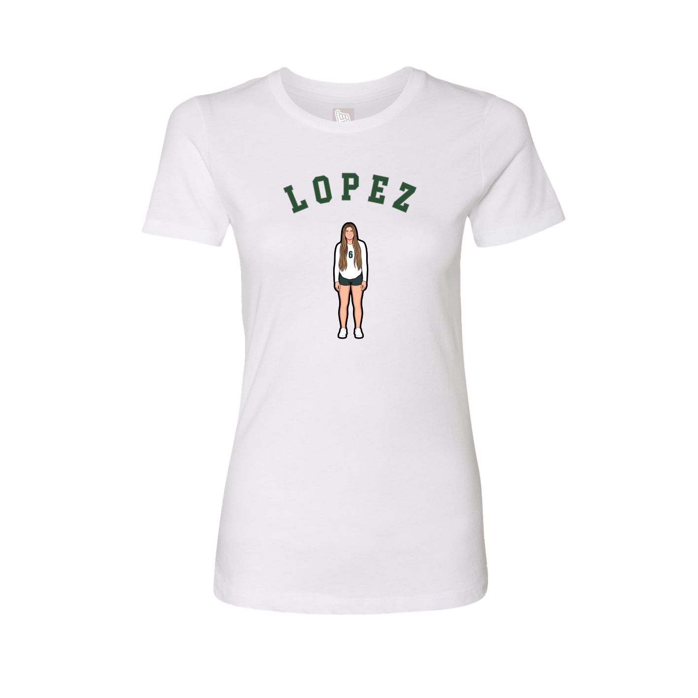 Womens Tee — Shirsey Arch in White