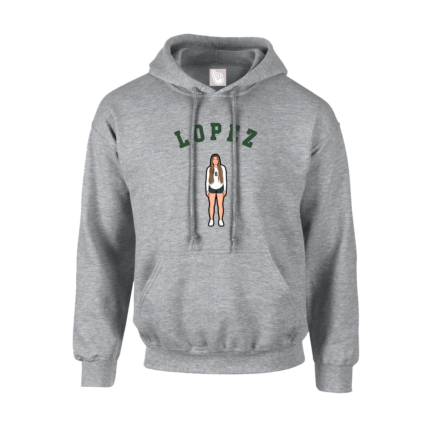 Youth Hoodie — Shirsey Arch in Grey