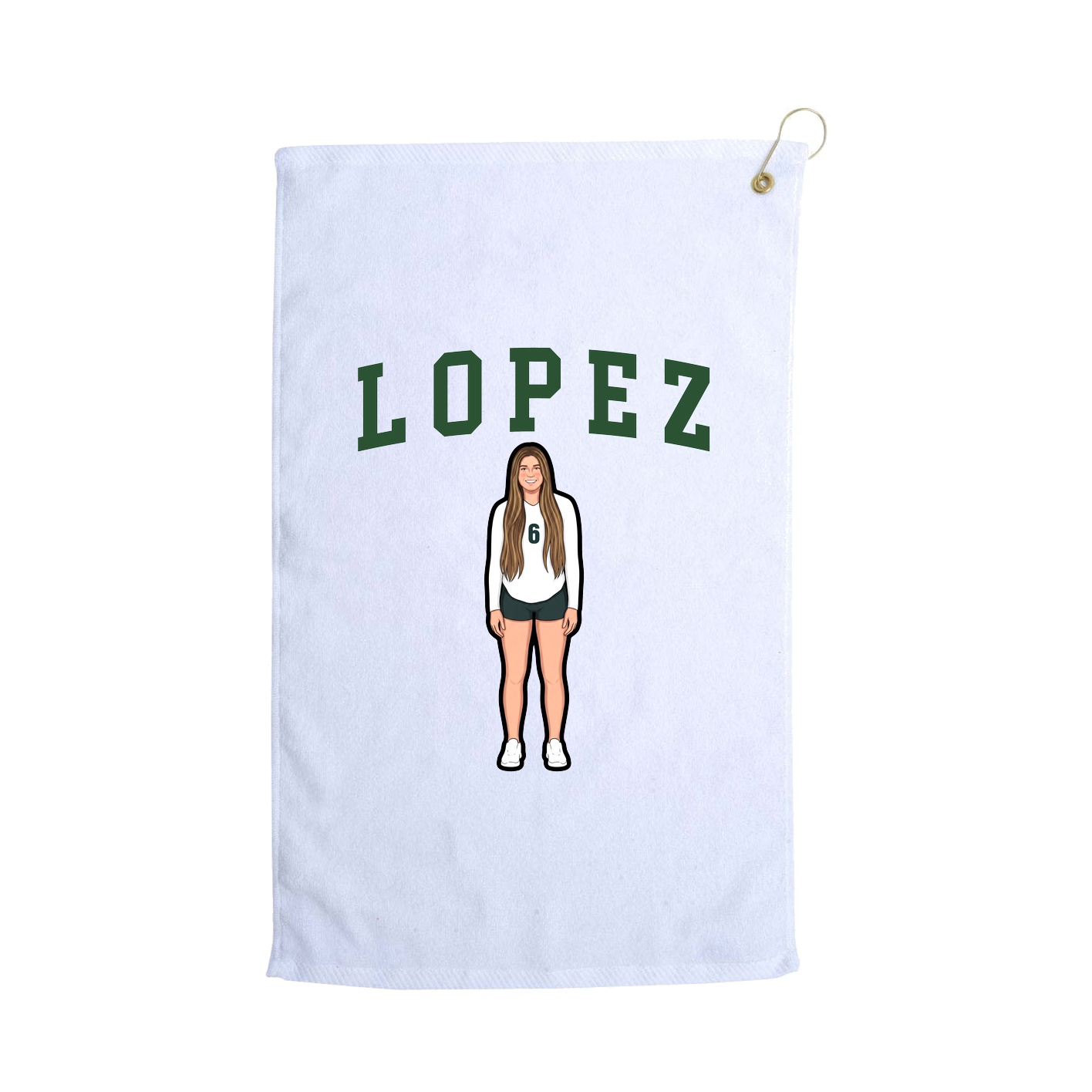 Golf Towel — Shirsey in White