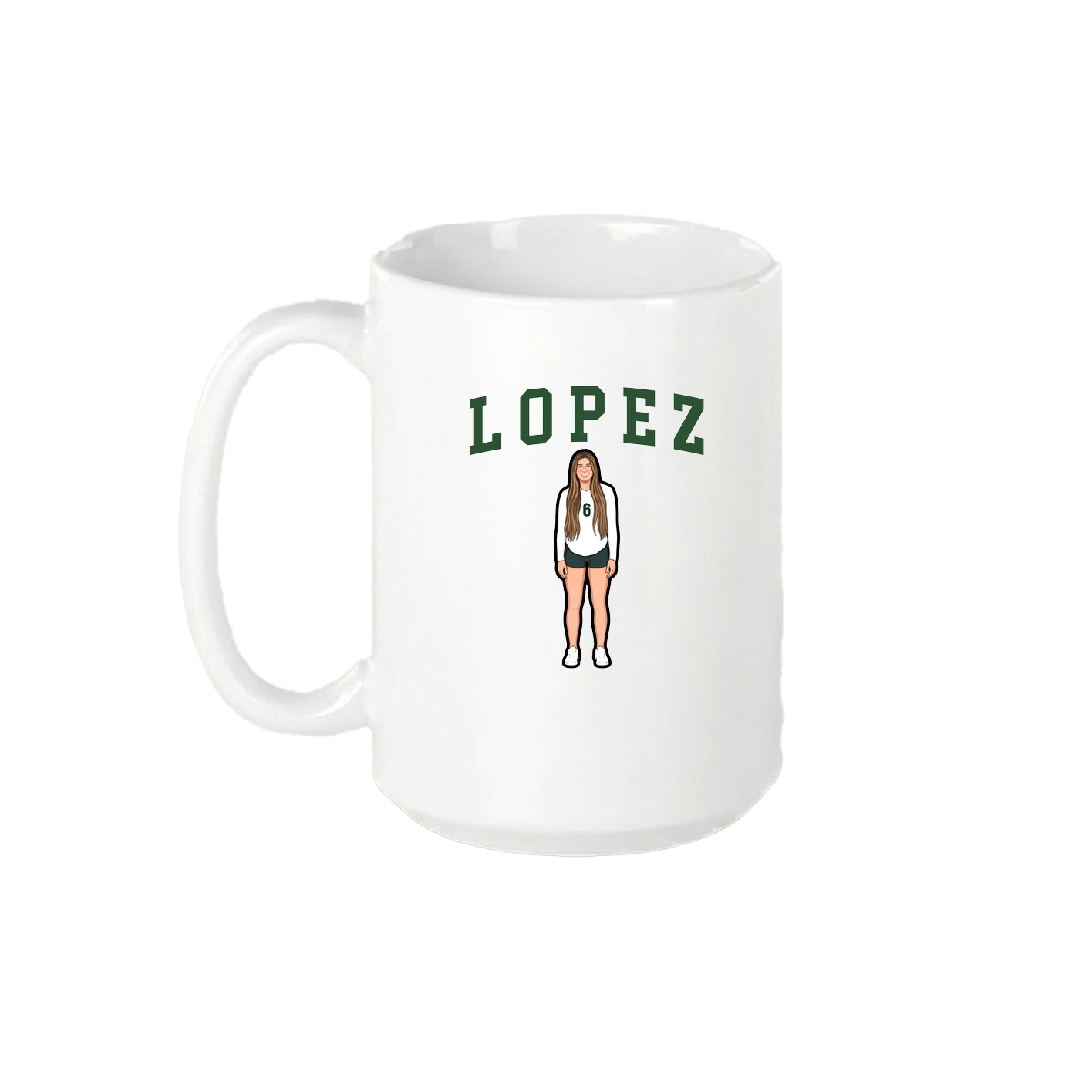 15oz Coffee Mug — Shirsey in White