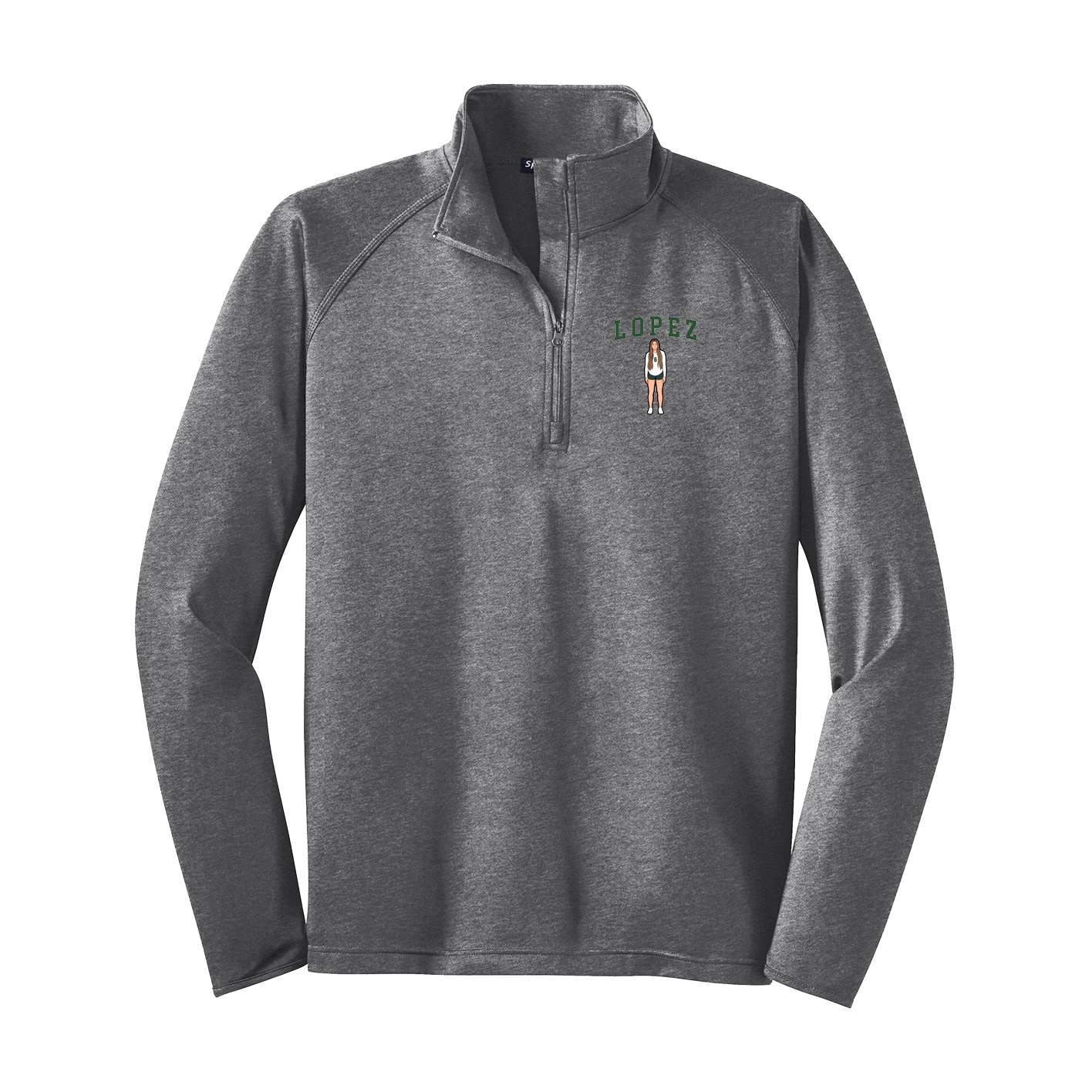 Q-Zip Pullover — Shirsey in Grey
