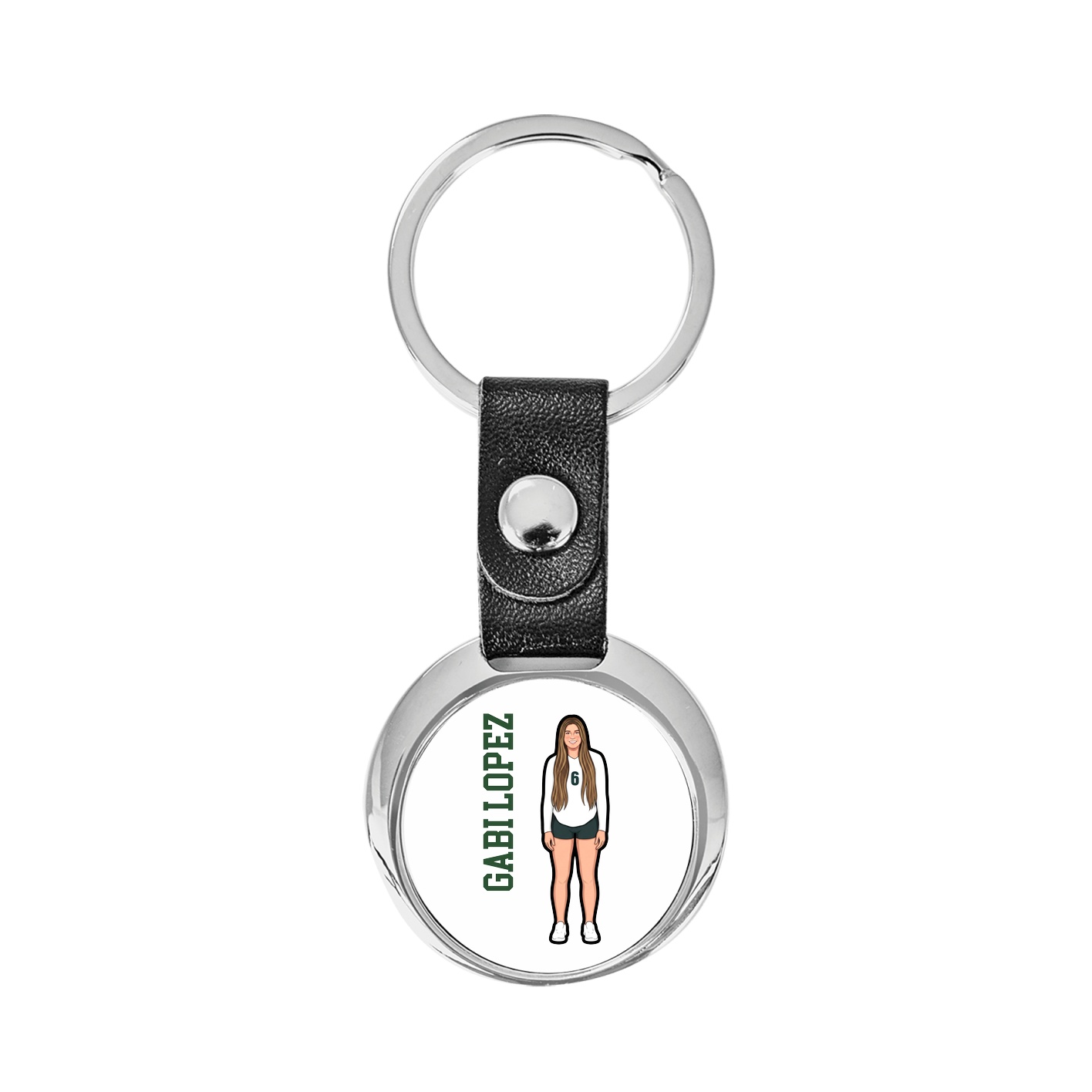 Key Chain — Name Vertical in Classic