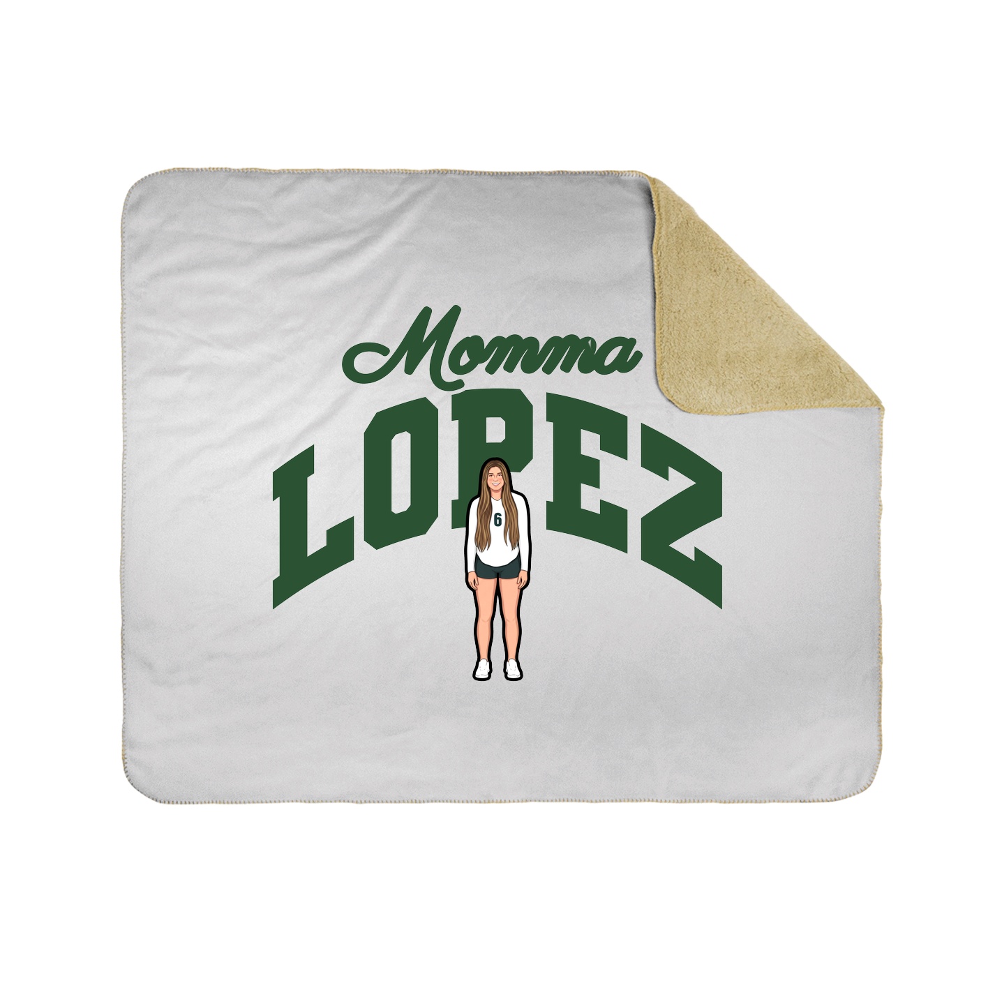 Throw Blanket — Mothers Day Arch in White