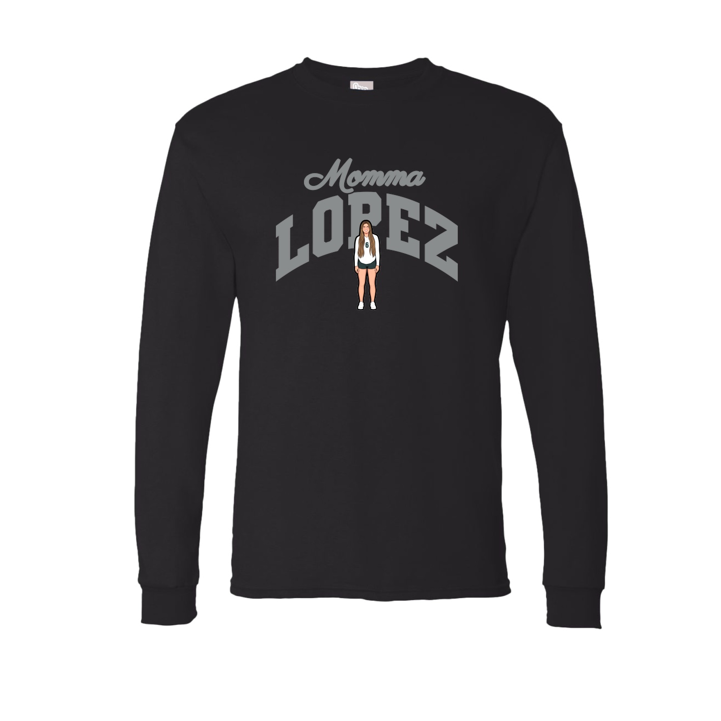 Long Sleeve Tee — Mothers Day Arch in Black