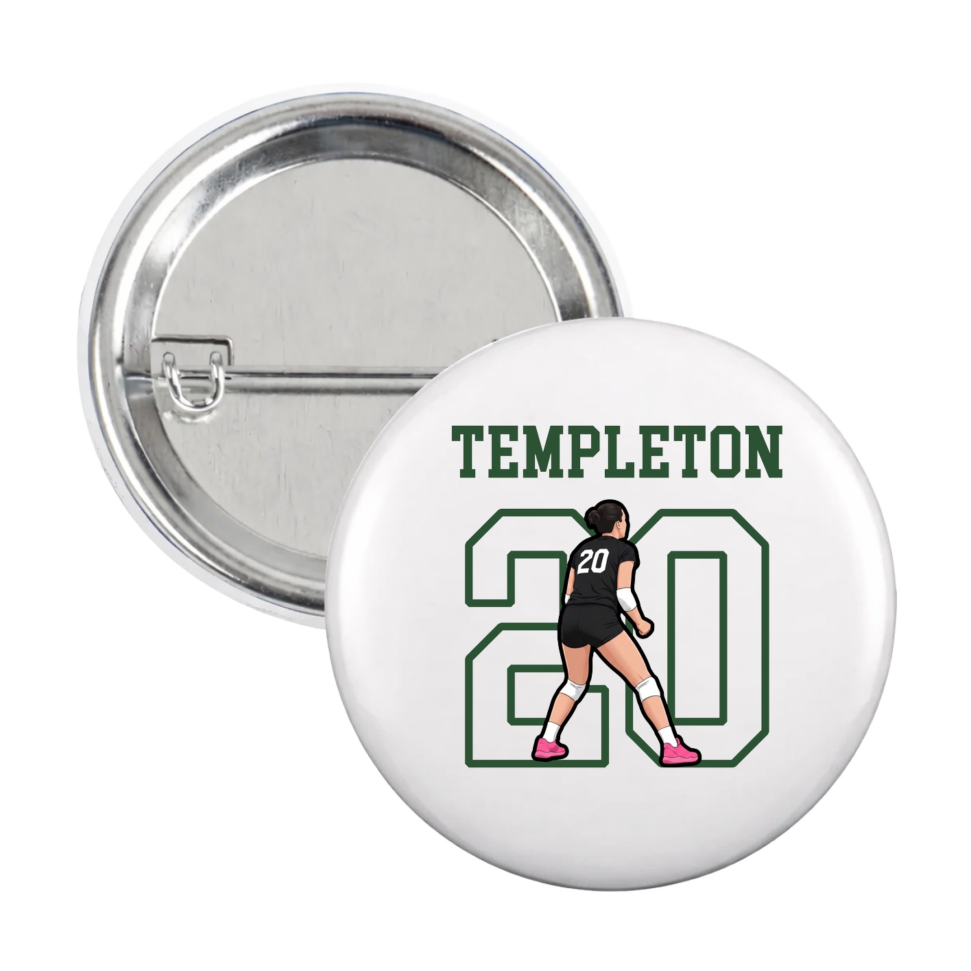 Game Day Button — Shirsey in White