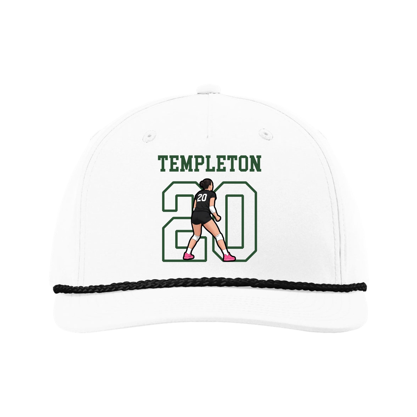 Five-Panel Classic Rope Cap — Shirsey in White