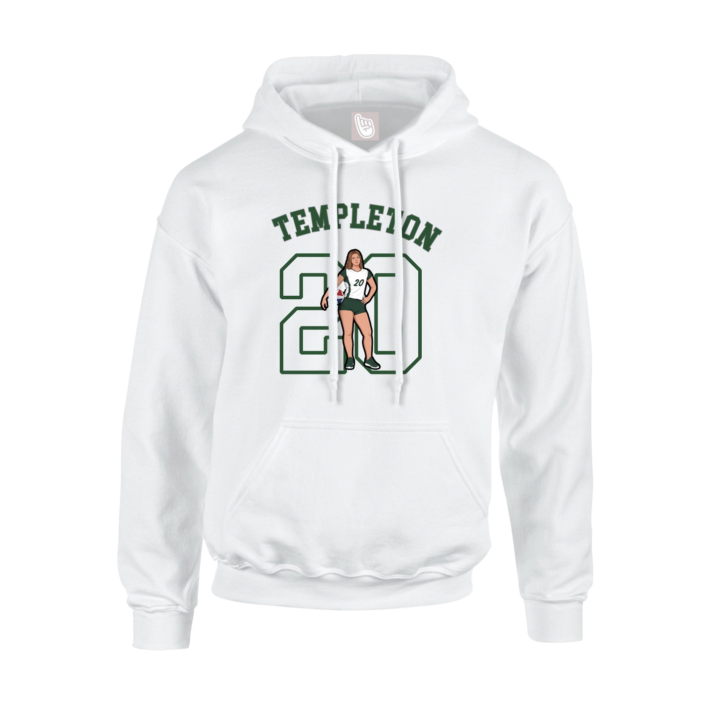 Youth Hoodie — Shirsey Arch in White