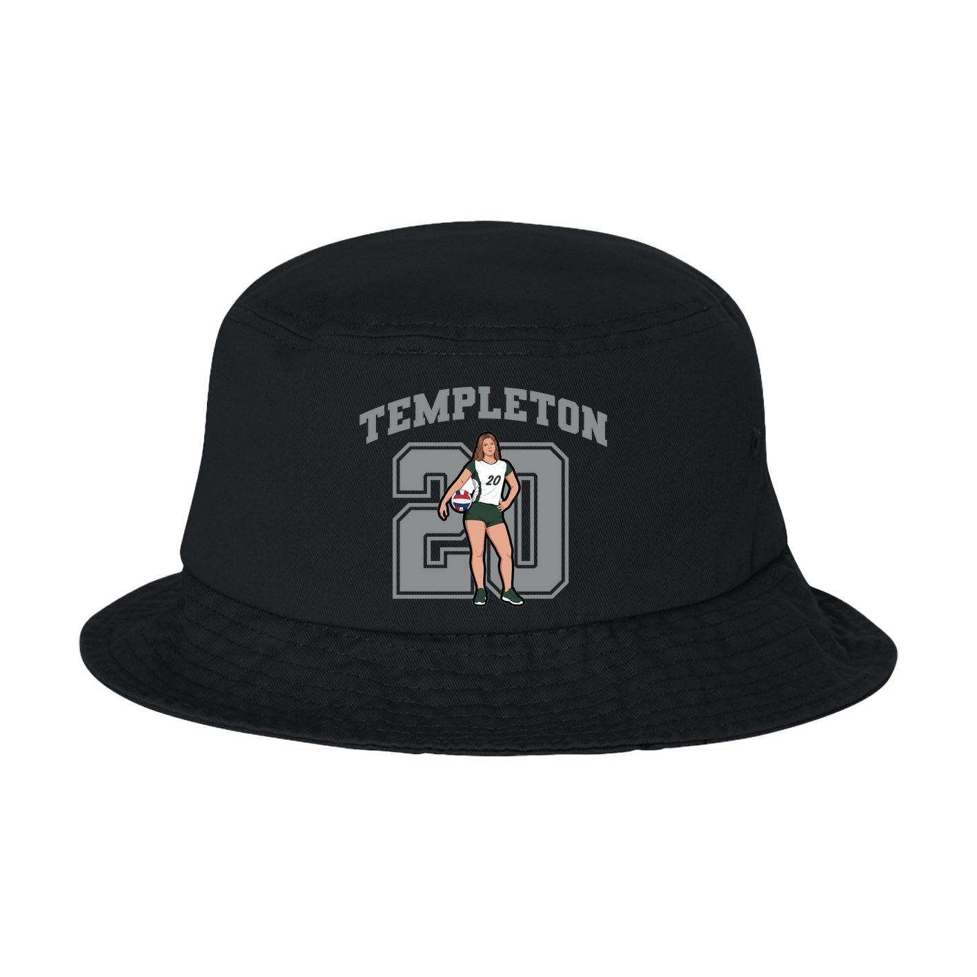Bucket Cap — Number in Black