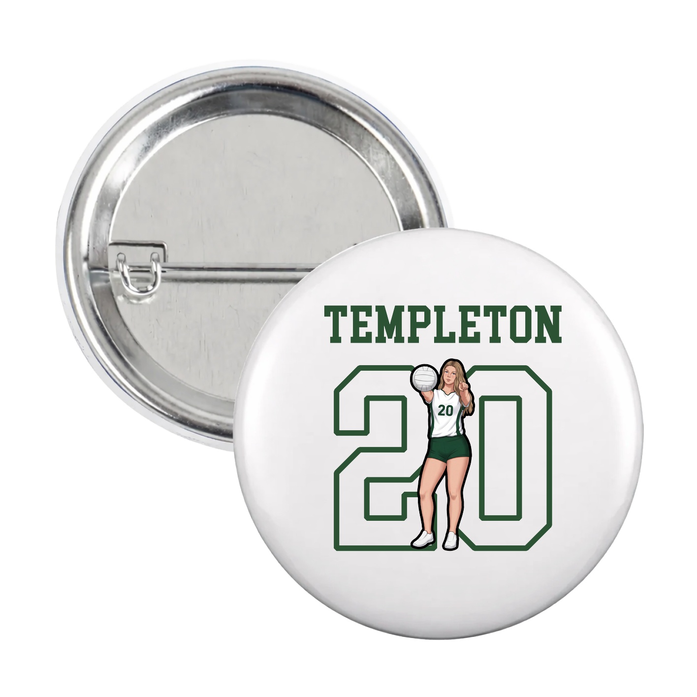 Game Day Button — Shirsey in White