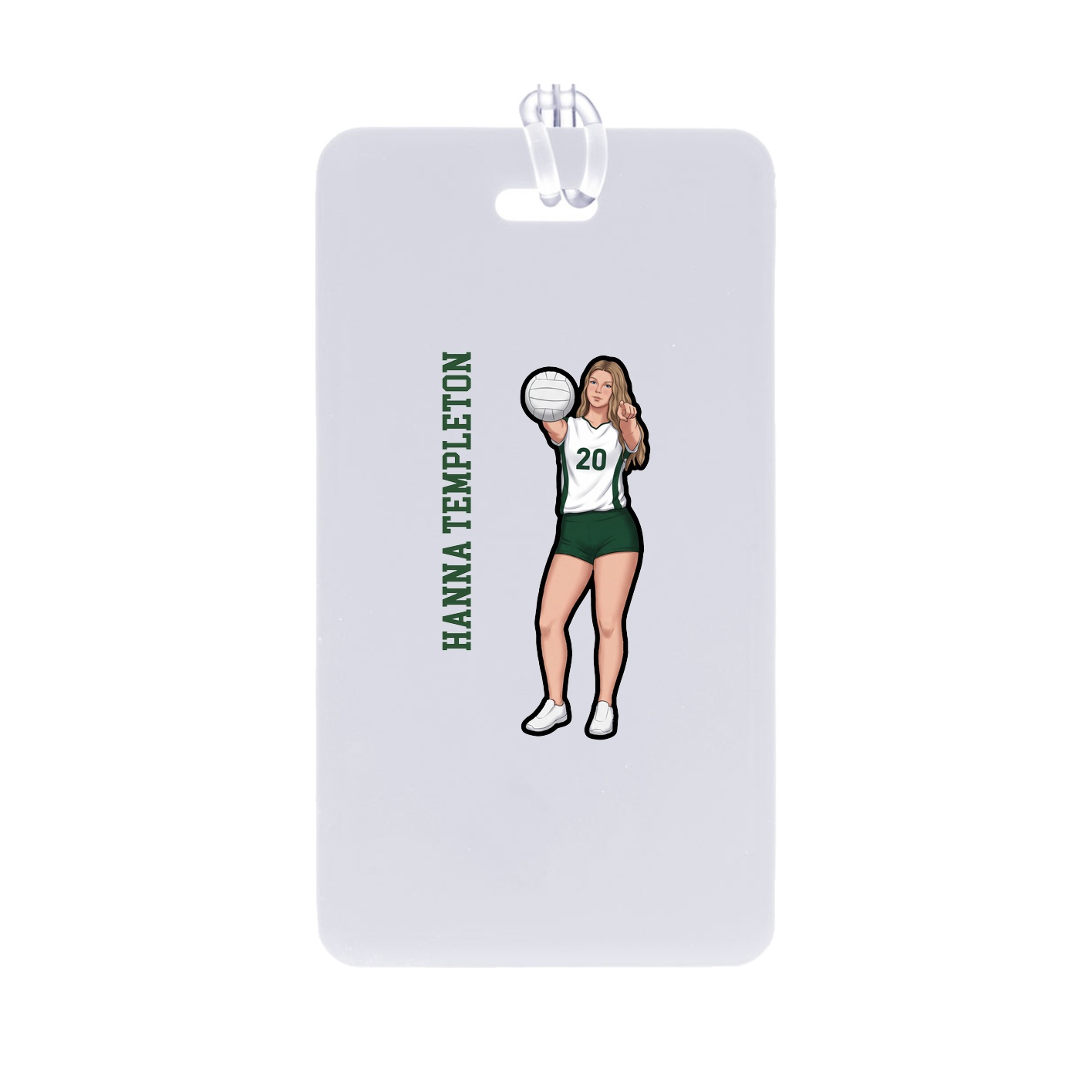 Bag Tag — Name Vertical in Classic