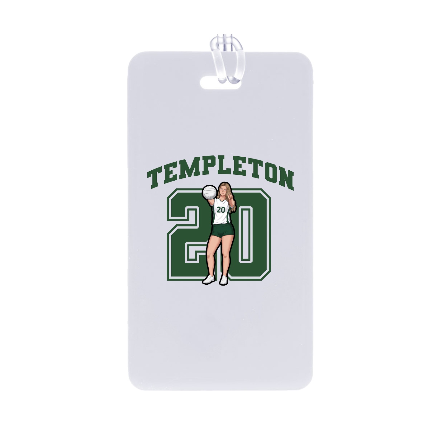 Bag Tag — Number in Classic